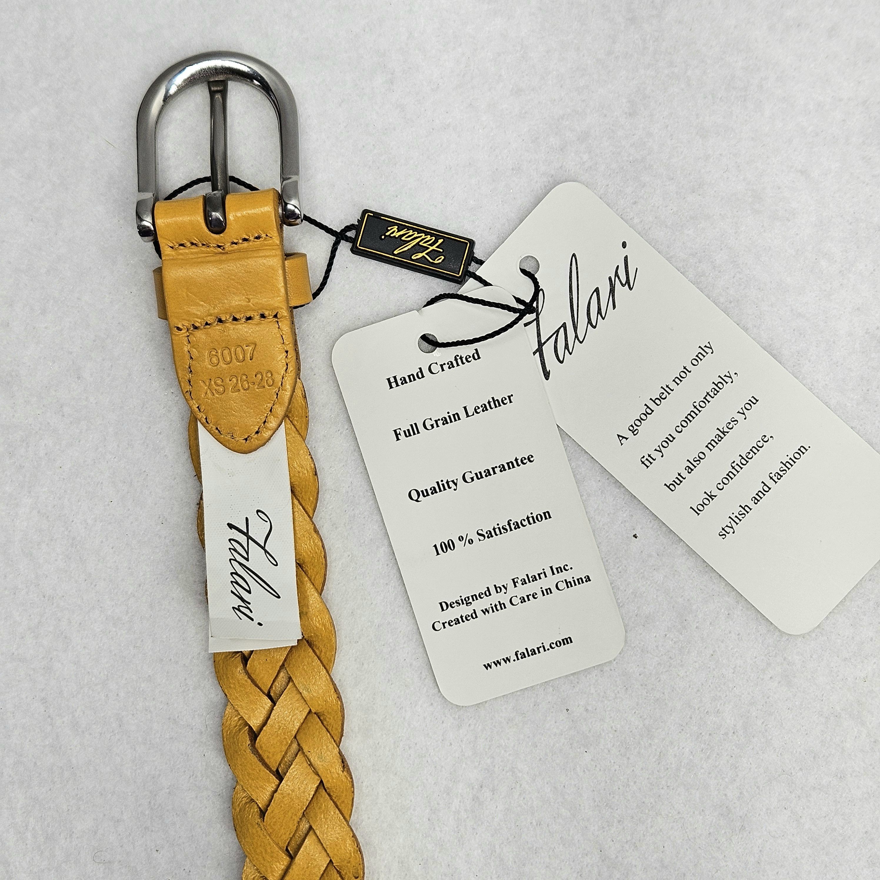 Other Falari 32" Max NEW Belt Braided Woven Gold Orange Leather Size ONE SIZE - 10 Thumbnail