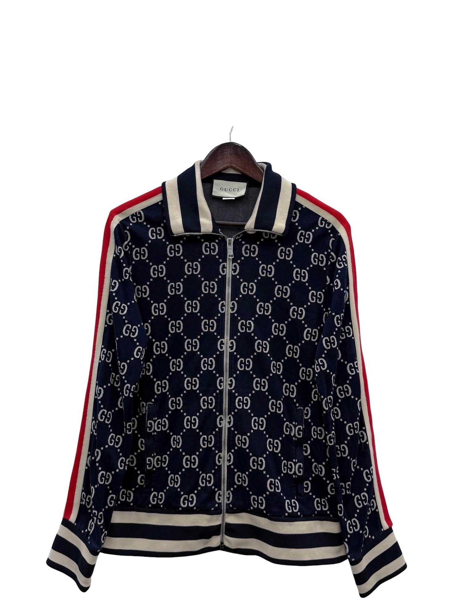 Gucci Gucci Hood Zip-up Sweatshirt with Gucci Stripe 497250 x9197