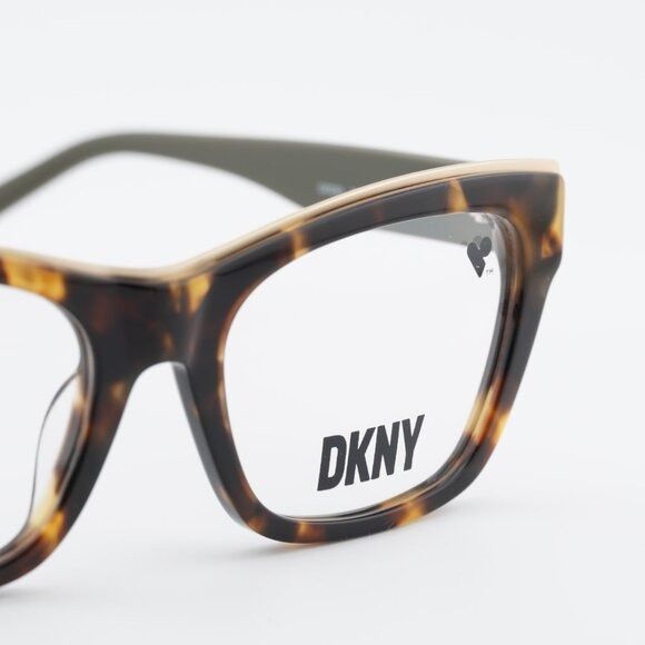 DKNY DKNY DK5063 281 Eyeglasses - Havana/Black 54mm Square Frame Size ONE SIZE - 2 Thumbnail