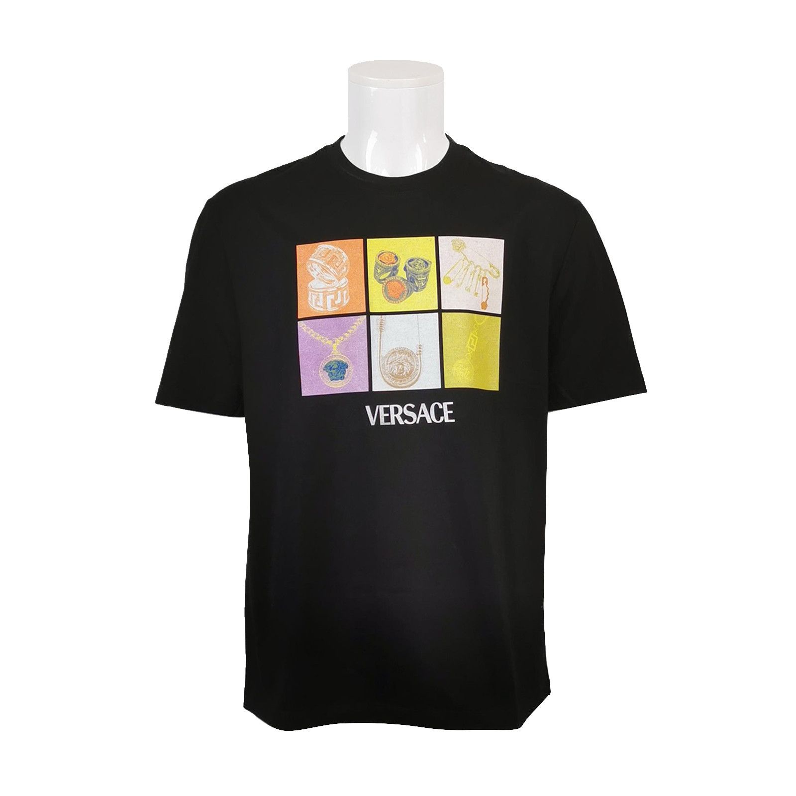 Versace Versace L Cotton Graphic T-Shirt Size US XL / EU 56 / 4 - 1 Thumbnail