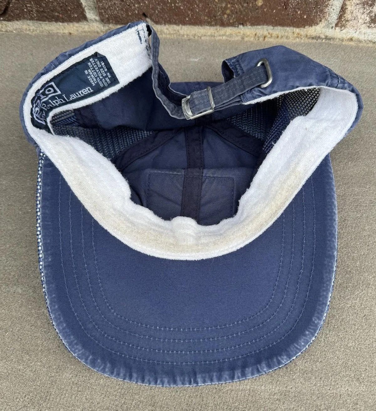 Polo Ralph Lauren Vintage Polo Ralph Lauren Tennis Navy Mesh Hat Size ONE SIZE - 4 Thumbnail