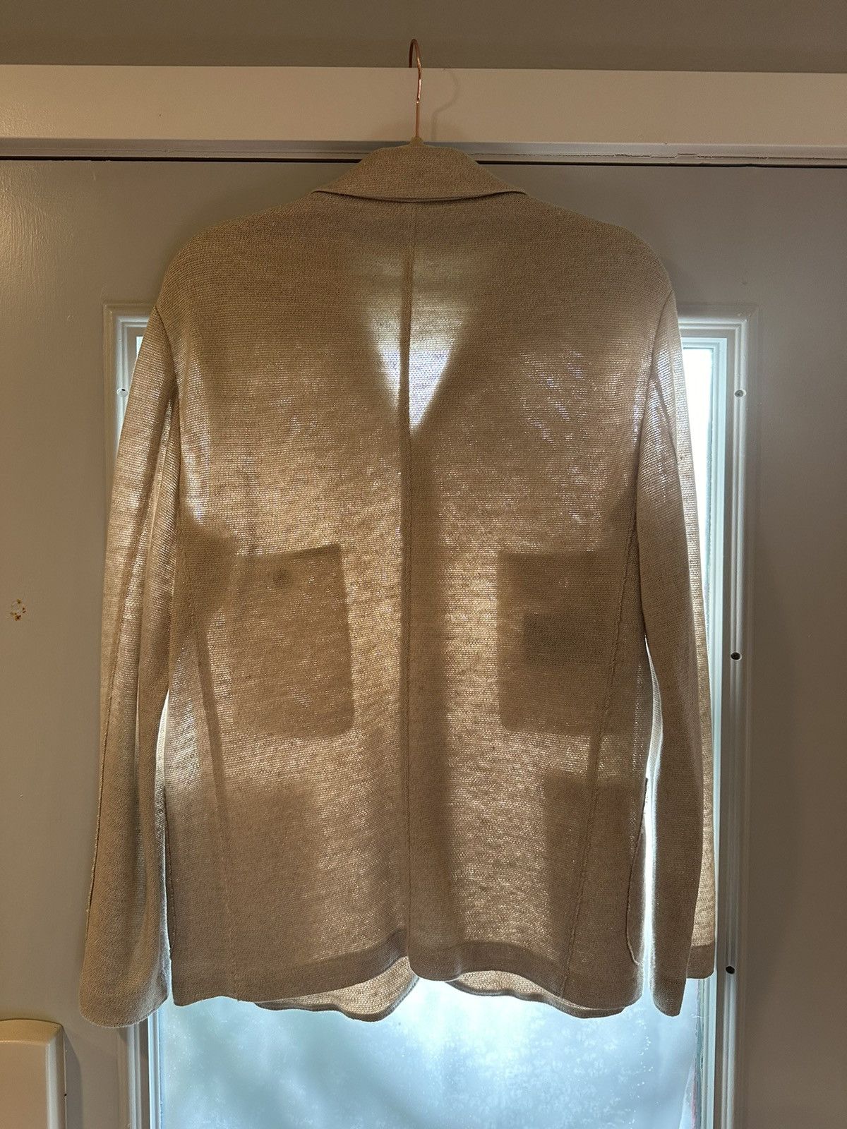 Harris Wharf London Harris Wharf London Linen Blend Relaxed Jacket Size 46R - 3 Thumbnail