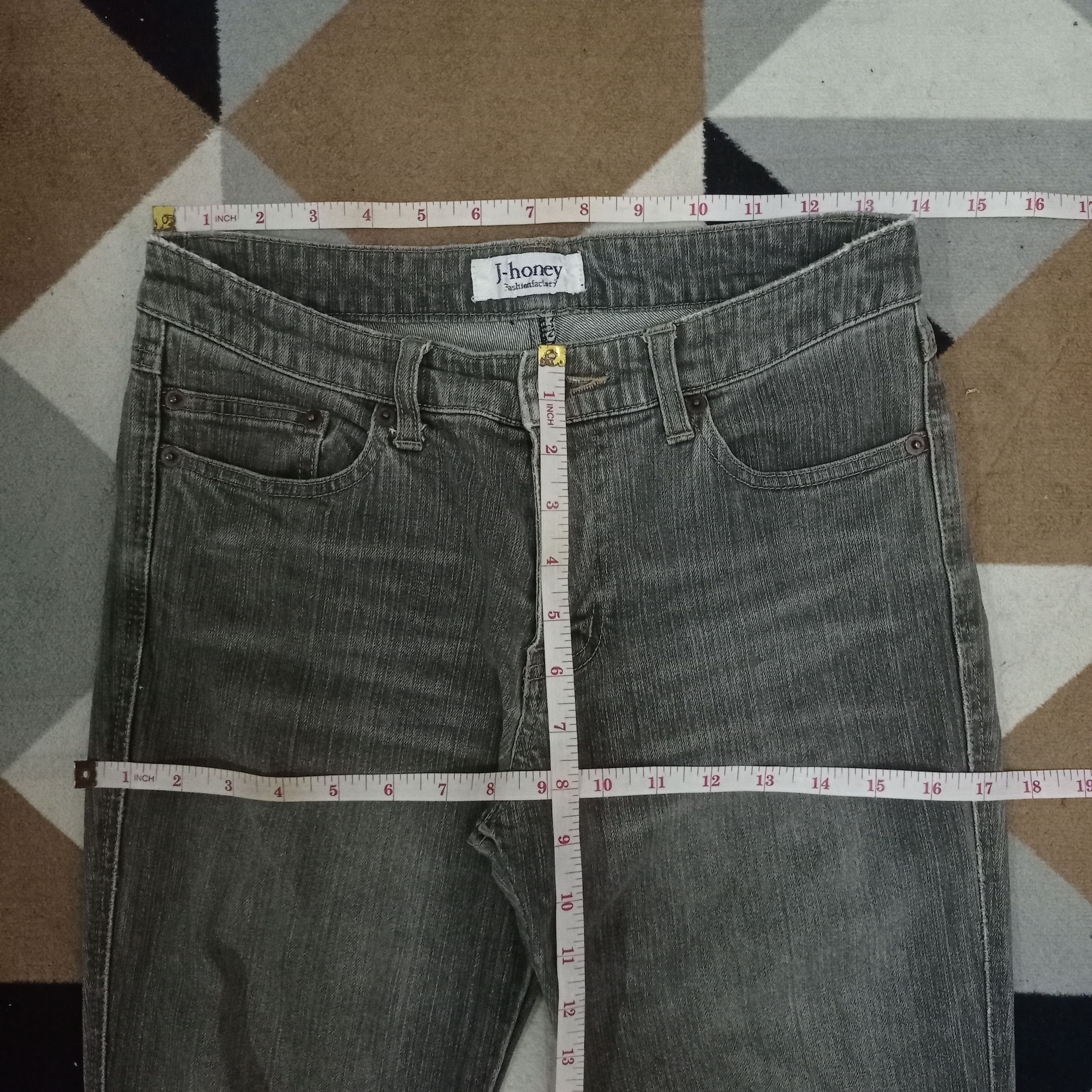 Japanese Brand Vintage Japanese Brand Faded Style Flare Jeans Size 28" / US 6 / IT 42 - 7 Thumbnail