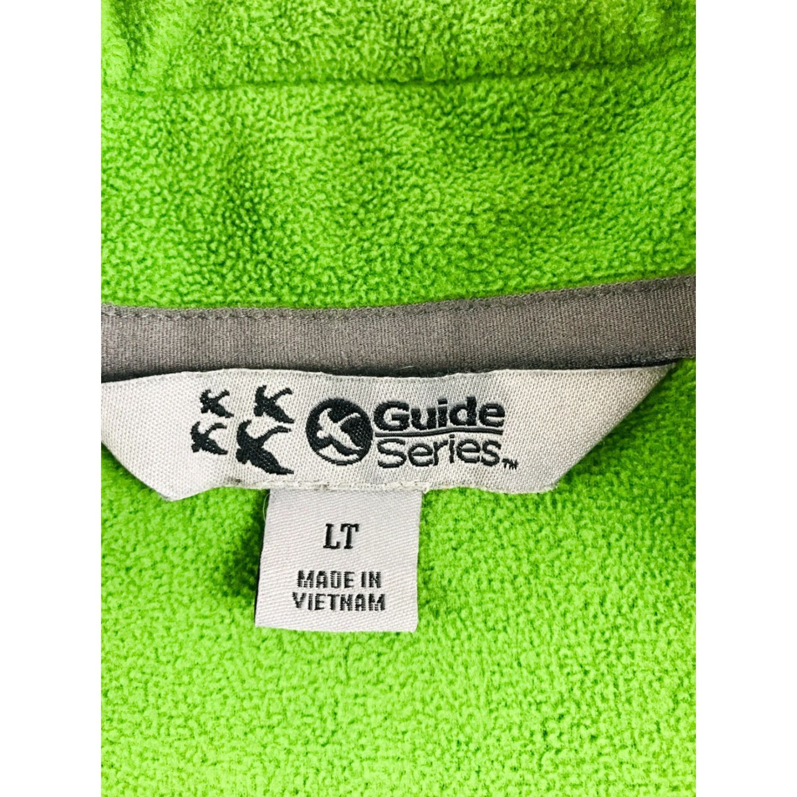 Vintage Guide Series Men’s Sweatshirt Sweater, Size L Tall, Green, Quarter Zip, Fleece, Pullover Size L / US 10 / IT 46 - 6 Thumbnail