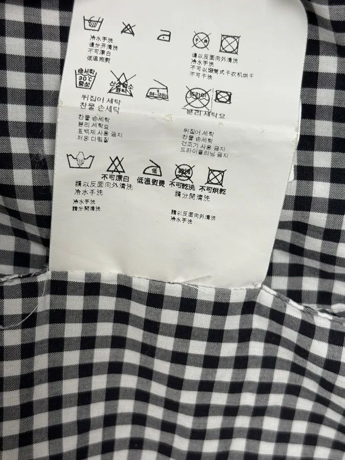 Prada SS2008 Prada Black White Checkered Shirt Size US M / EU 48-50 / 2 - 12 Thumbnail