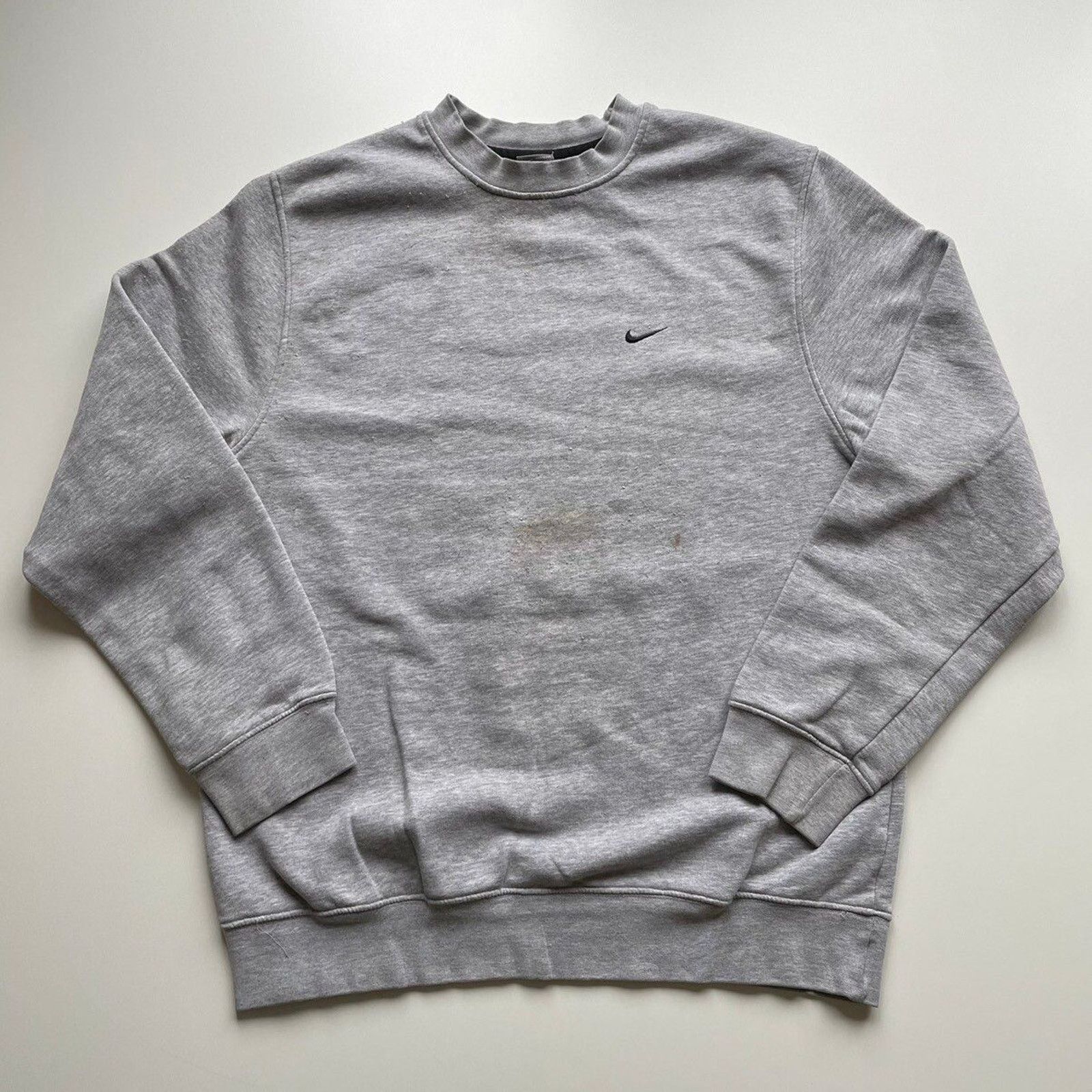Nike Vintage Nike Swoosh Crewneck Sweatshirt Y2K Large Gray Rare Size US L / EU 52-54 / 3 - 1 Thumbnail