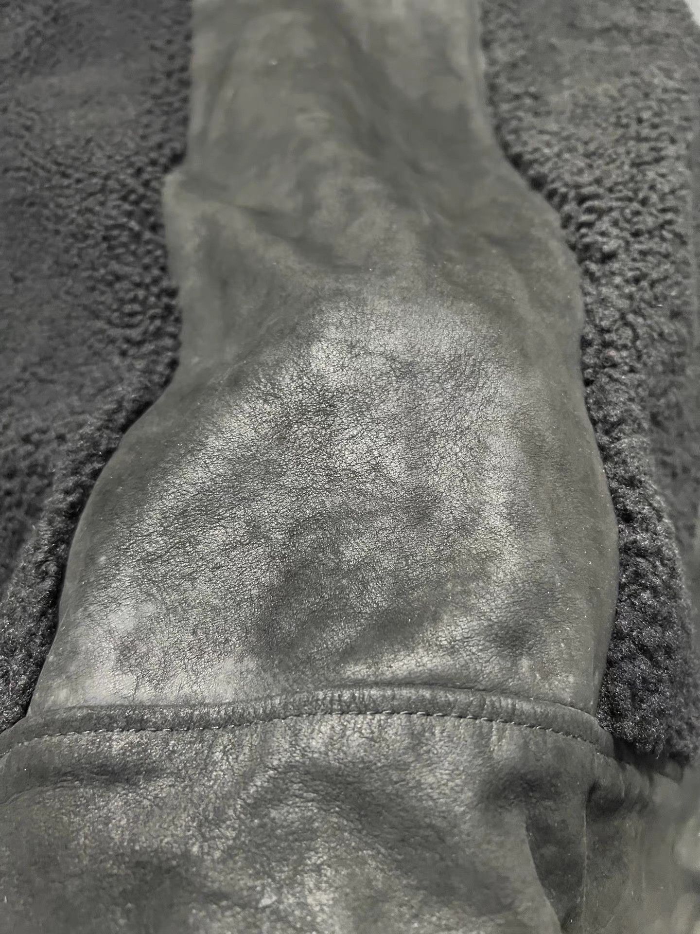 SIVA siva dark avant-garde fur patchwork jacket. Size US L / EU 52-54 / 3 - 4 Thumbnail