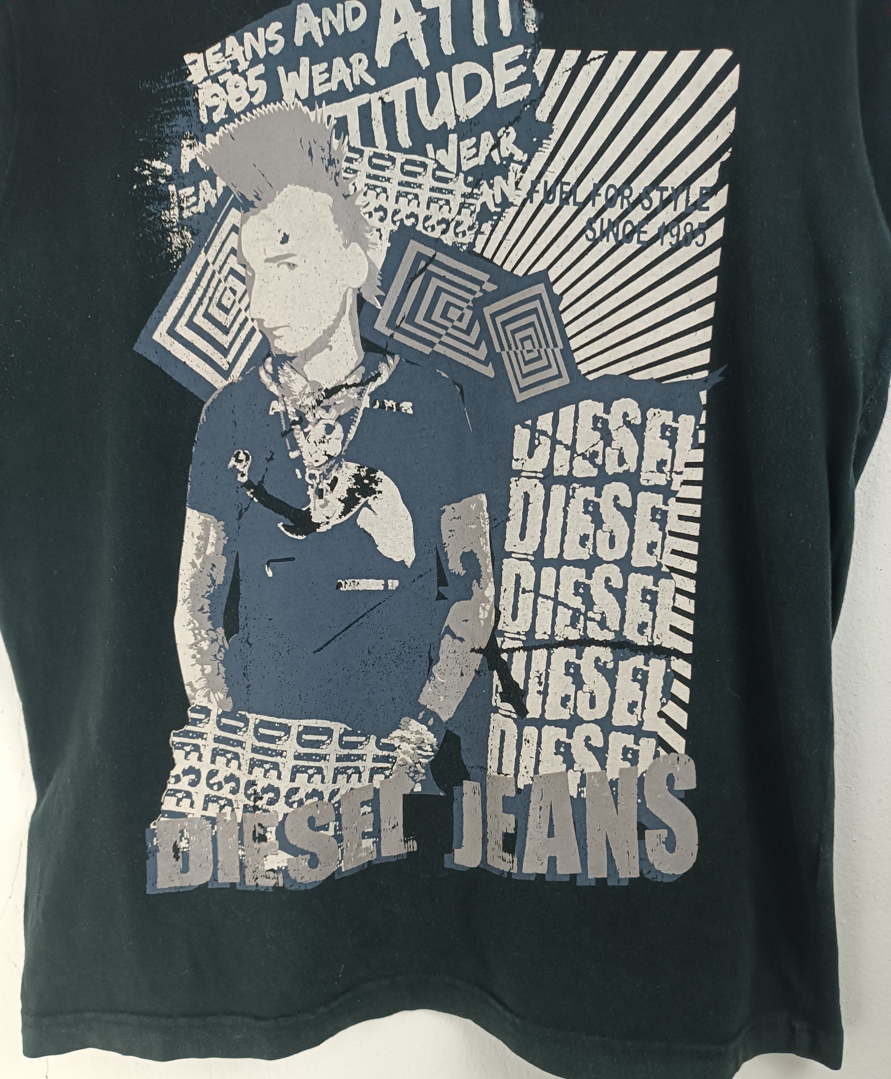 Diesel VINTAGE Y2K DIESEL JEANS PUNK STYLE TEE ECKO JNCO KANI Size US M / EU 48-50 / 2 - 8 Thumbnail