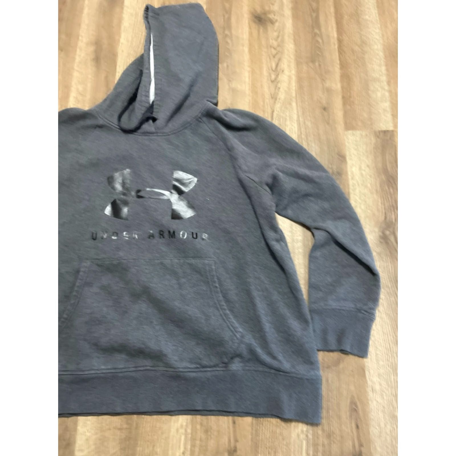 Under Armour Under armour Hoodie Women's 1X Gray Pullover Long Sleeve Logo Print Shirt? Size XL / US 12-14 / IT 48-50 - 4 Thumbnail