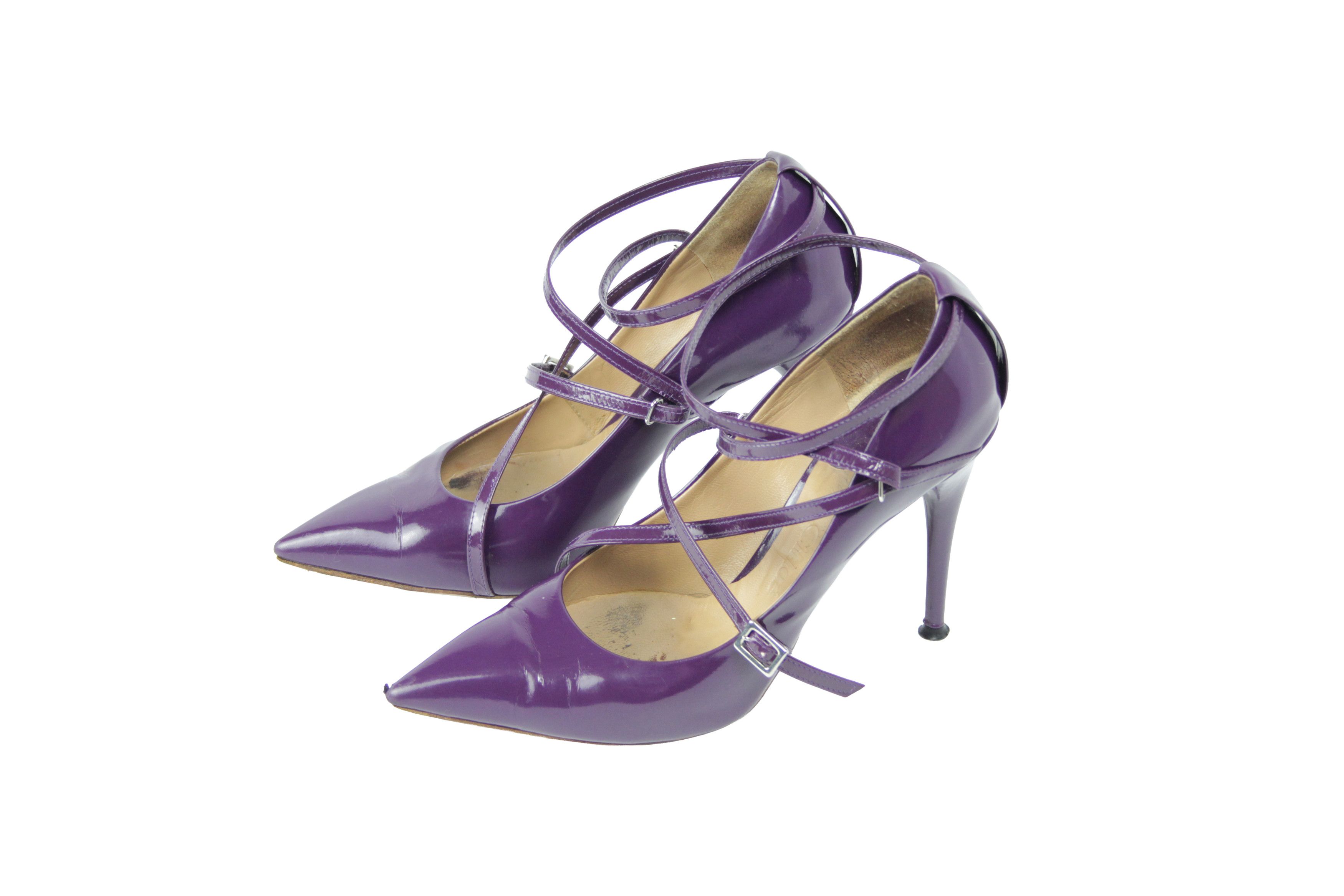 Chloe Y2K Point Toe Laced Heels Size US 7 / IT 37 - 3 Thumbnail