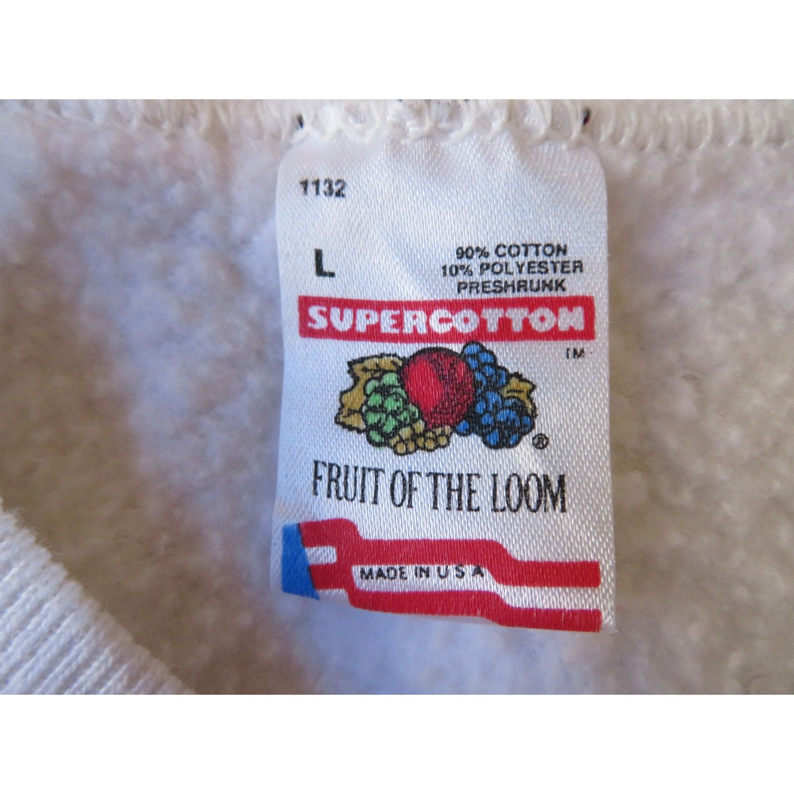 Fruit Of The Loom Jaguars Sweatshirt White Blue Gold Sz L 1990s Size US L / EU 52-54 / 3 - 4 Thumbnail