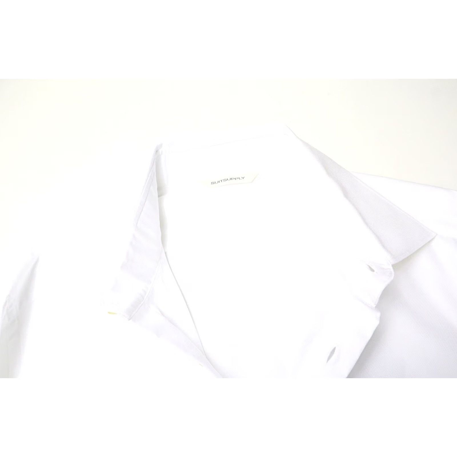 Suitsupply Suitsupply Slim Fit Formal Shirt Men's X LARGE White Collared Button-Up Dress Shirt XL Men Slim Fit Court White Collared Dress Shirt Mens Size 46R - 4 Thumbnail
