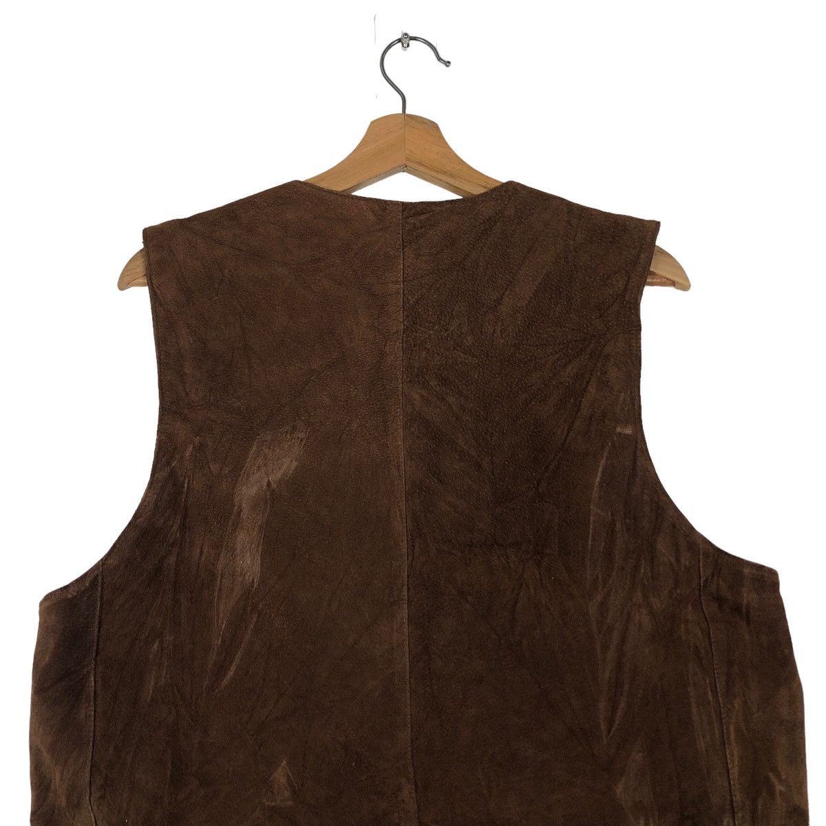 Japanese Brand 🔥Vintage Leather Vest Biker Uniqlo Japan Issey Miyake Size US XL / EU 56 / 4 - 9 Thumbnail