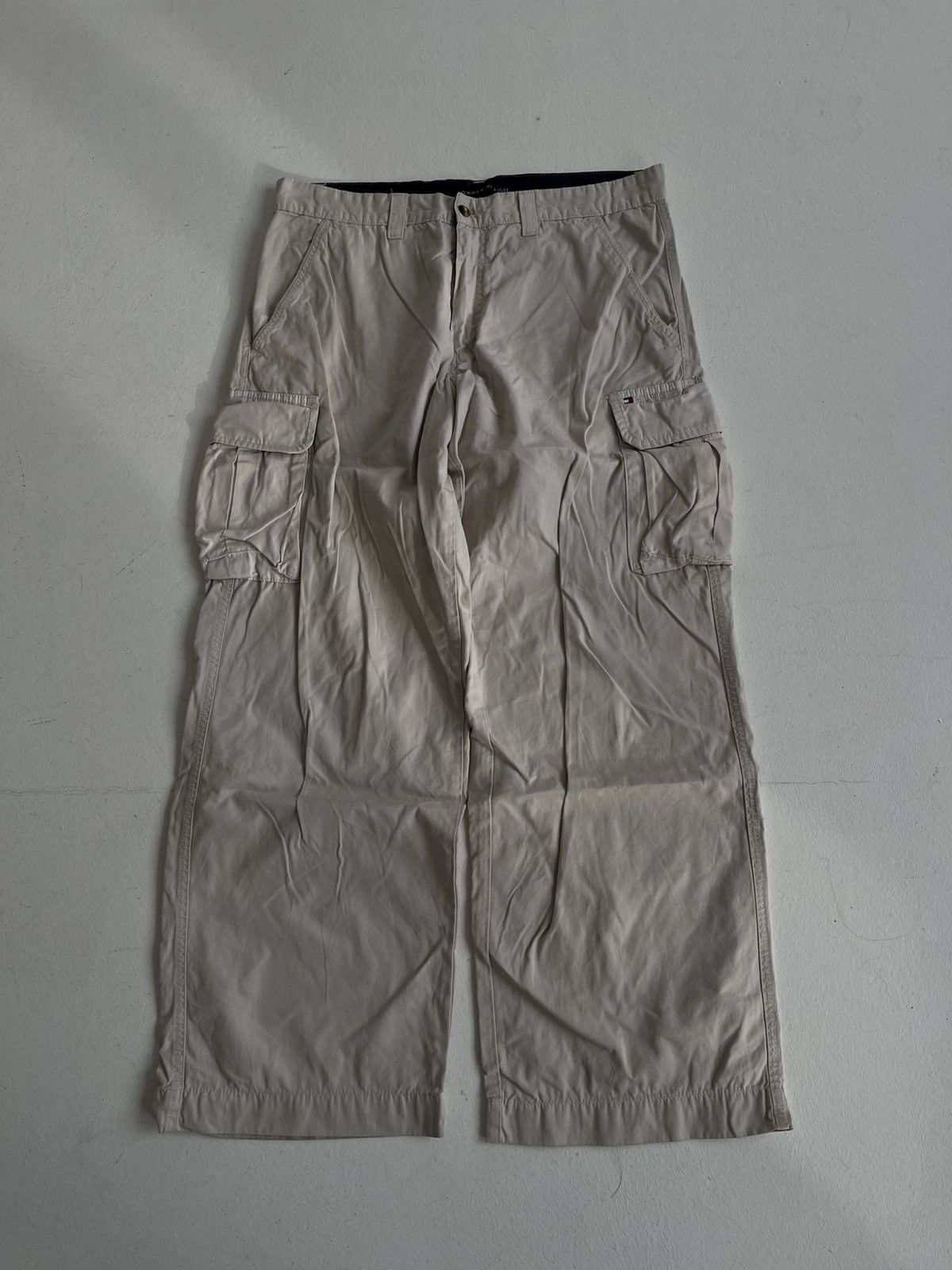 Tommy Hilfiger × Vetements Vintage 90sTommy Hillfiger wide cargo pants Y2K multi pocket Size US 34 / EU 50 - 1 Thumbnail