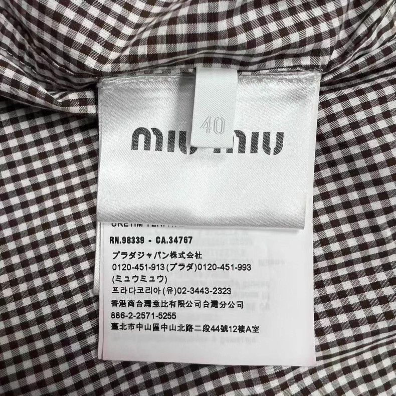 Prada Miumiu Logo Embroidered Long Sleeve Shirt -2505 Size US M / EU 48-50 / 2 - 6 Thumbnail