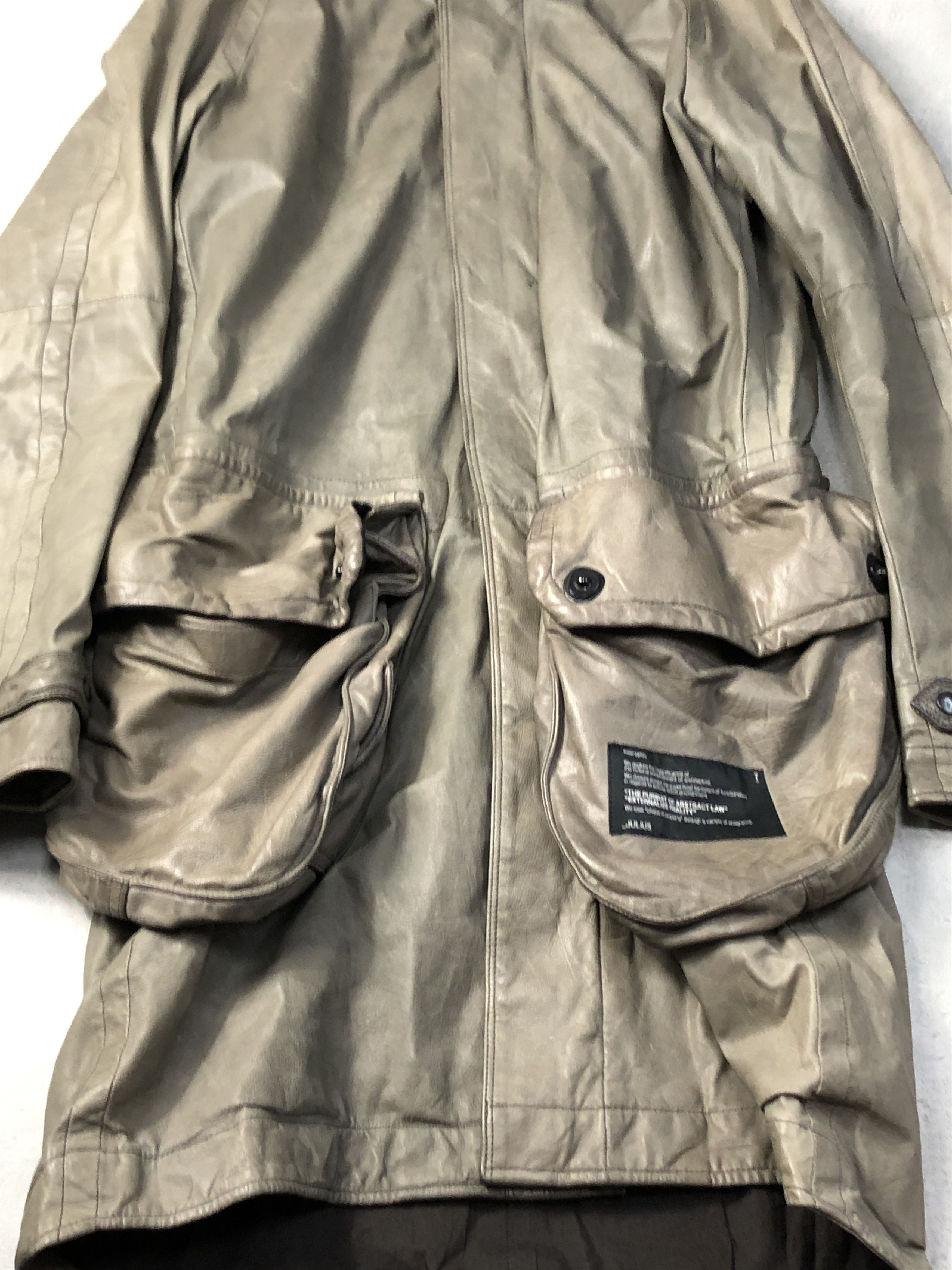 Julius Julius military leather coat 15-5-58 3336 Size US S / EU 44-46 / 1 - 8 Thumbnail