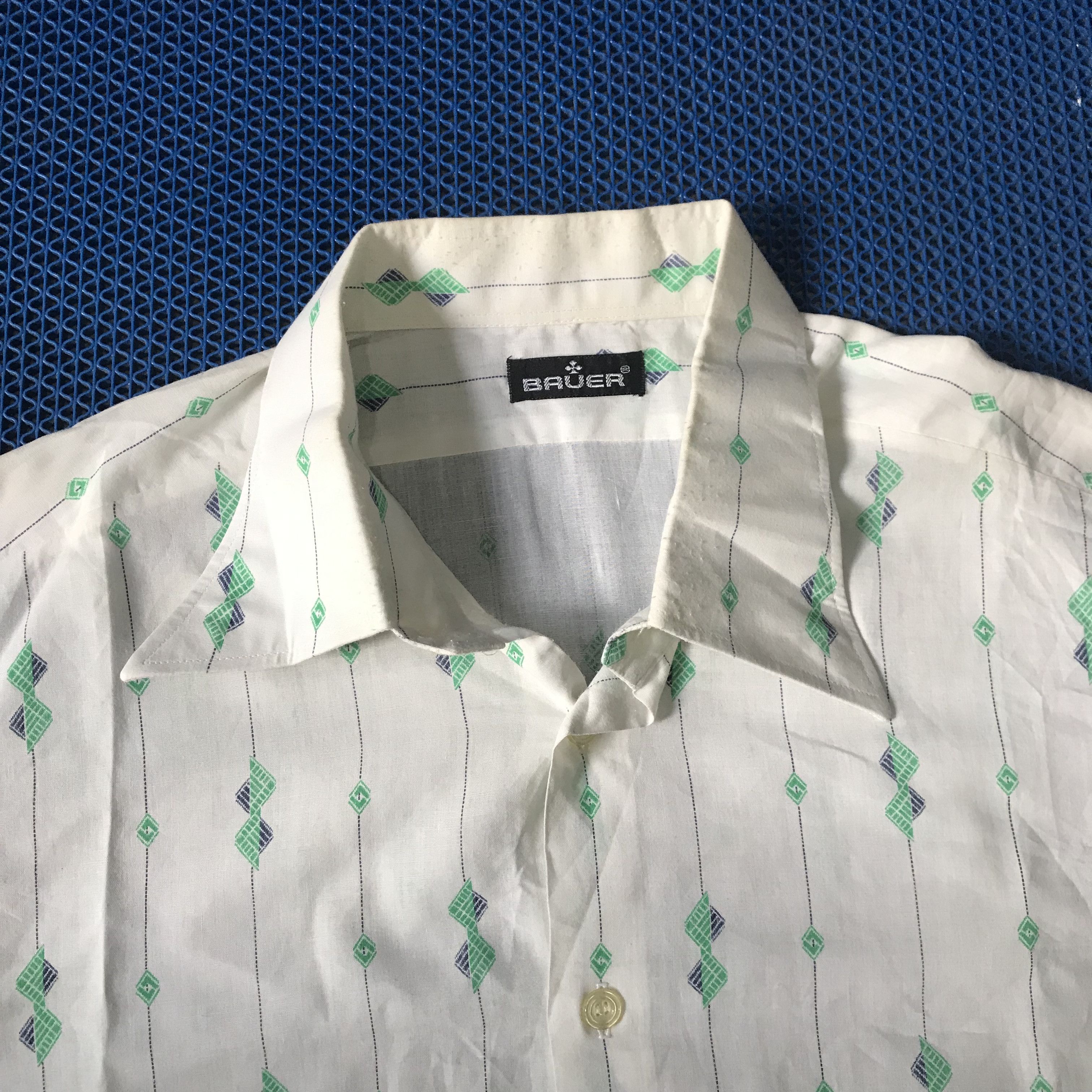 Vintage Vintage Classic Germany 70s Shirt Bauer Dandy shirt sheer Size US M / EU 48-50 / 2 - 6 Thumbnail