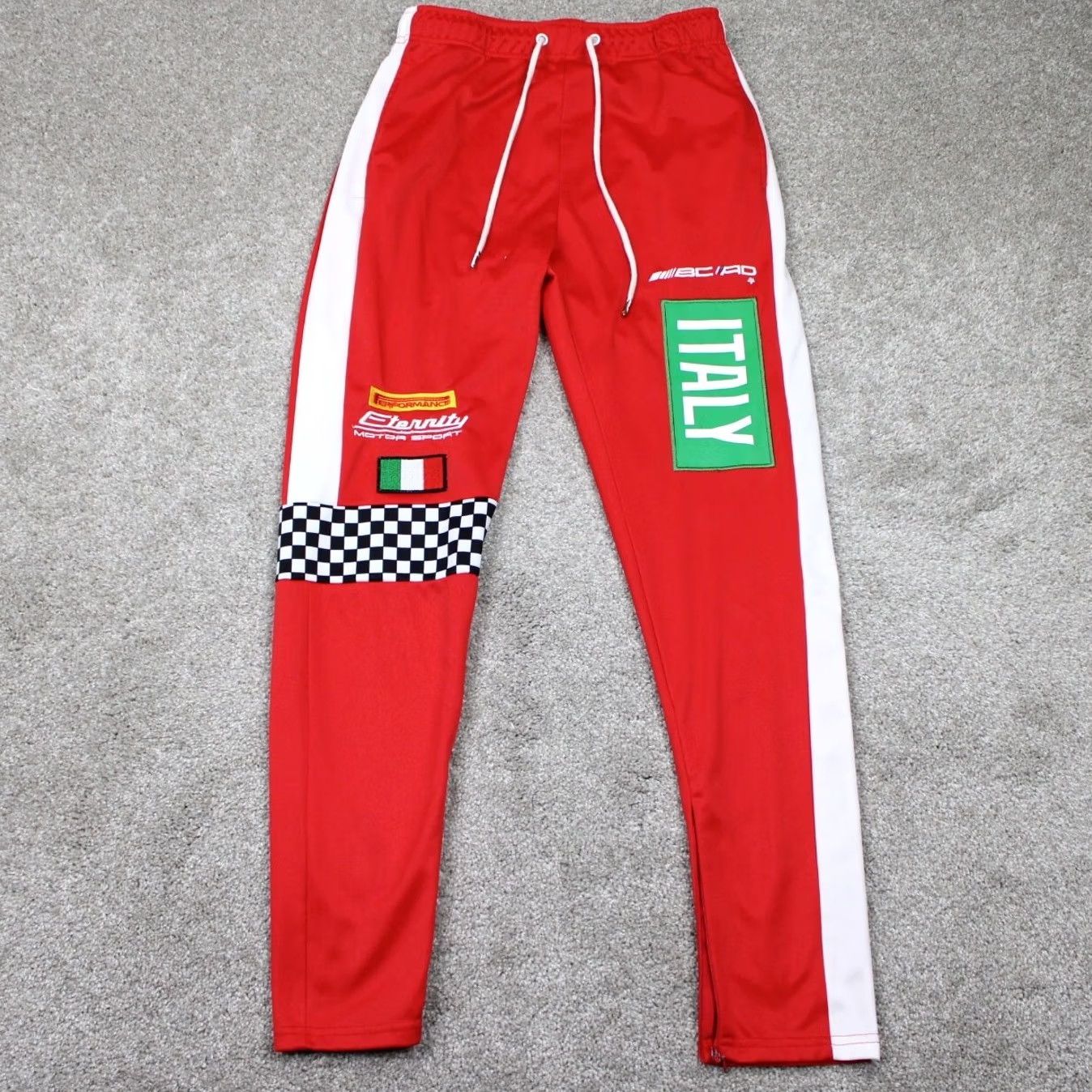 Vintage Eternity BC/AD Men's Red Pants Zip Ankle 30" Inseam 32" Waist Vintage? No Size US 33 - 2 Thumbnail