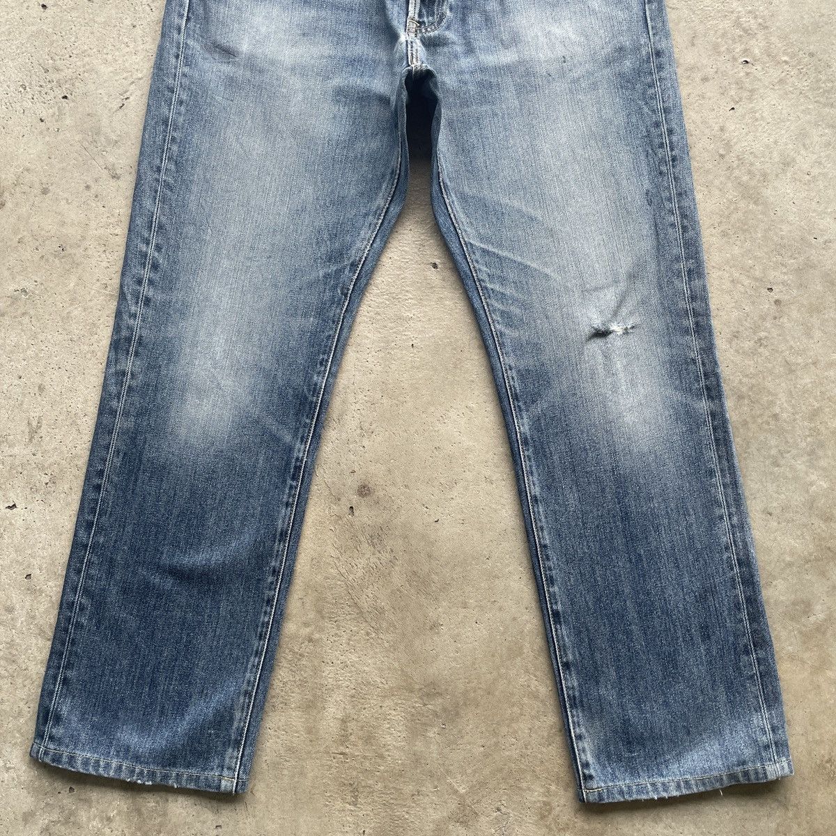 Japanese Brand × Jean × Vintage Vintage Faded Japanese Brand Denim Jeans Pants W35x30 Size US 35 - 4 Thumbnail