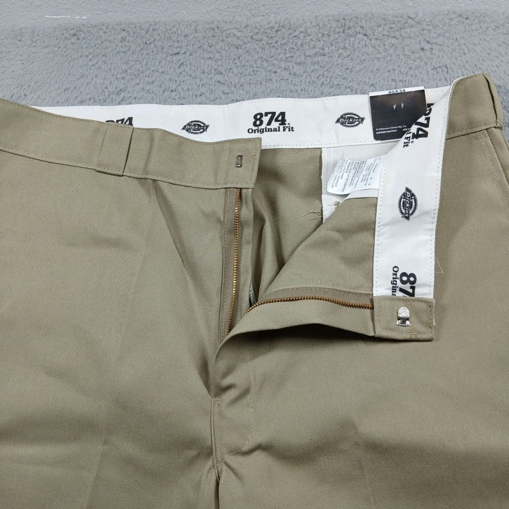 Dickies * Dickies 874 Original Fit Work Pants Mens - Khaki Tan Workwear - New NWT - Construction Size US 40 / EU 56 - 4 Thumbnail