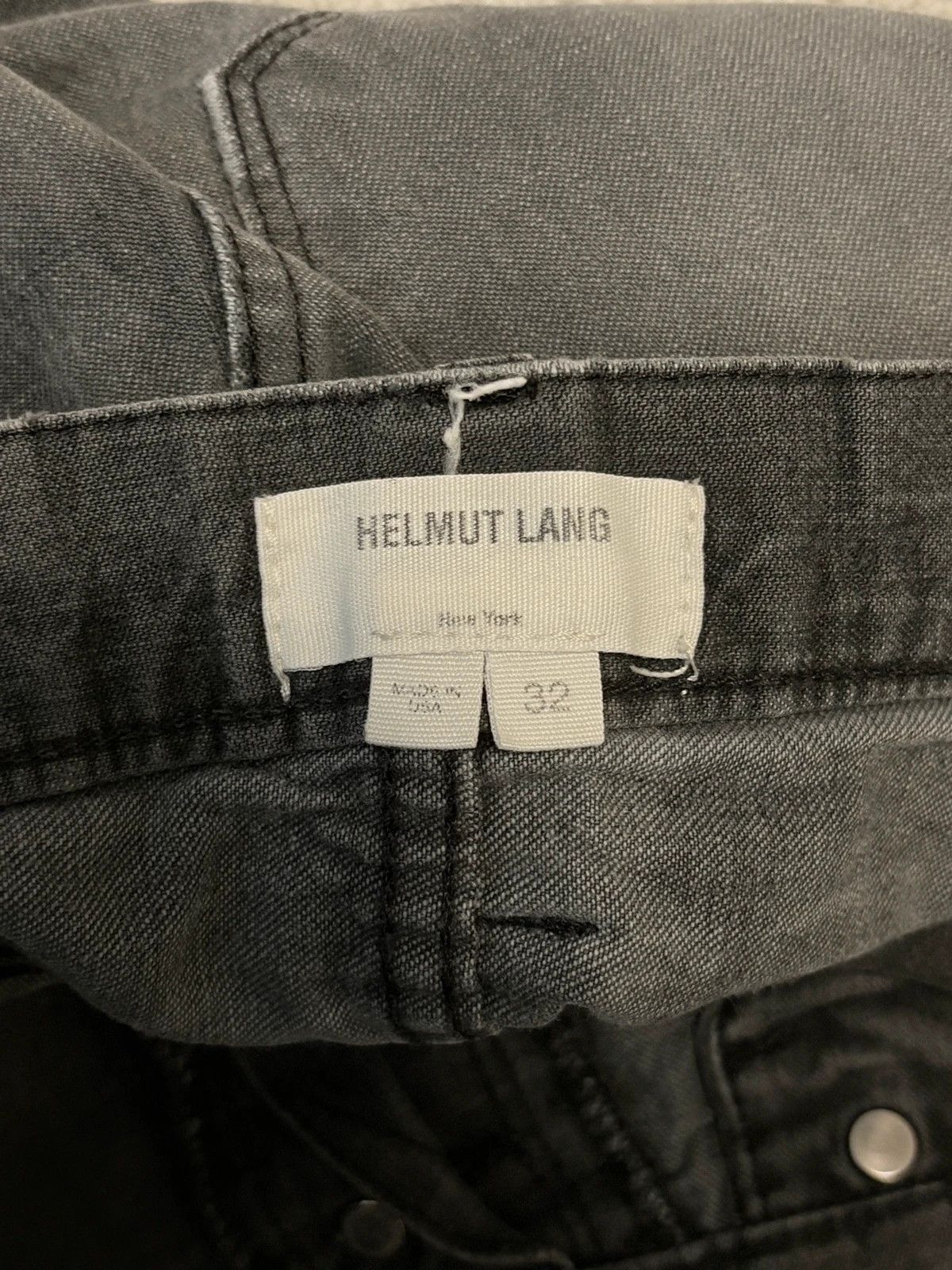 Helmut Lang Helmut Lang ‘dark bleach’ 90s acid wash denim, made in USA Size US 32 / EU 48 - 11 Thumbnail