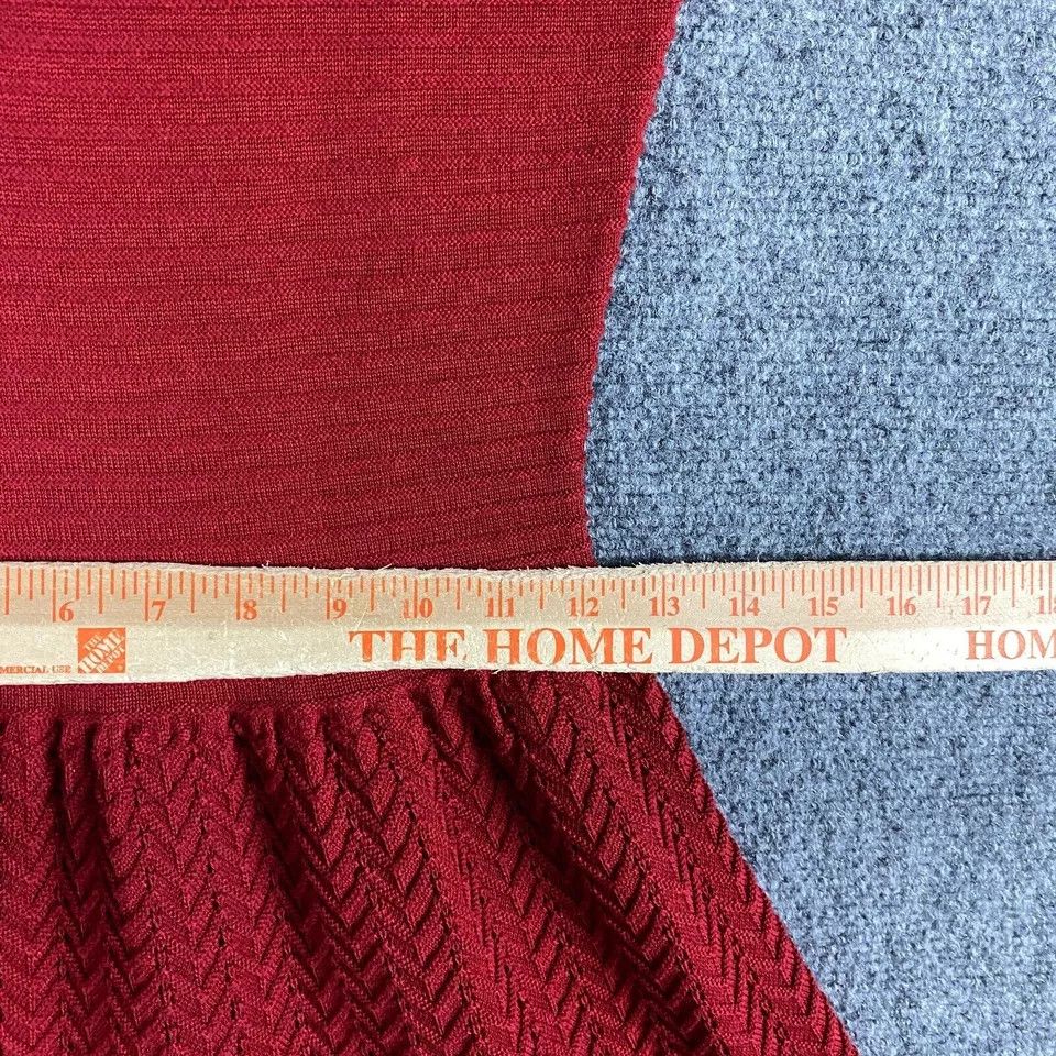 Other Julian Taylor Dress Women's Small A-Line Red Acrylic S Size S / US 4 / IT 40 - 5 Thumbnail