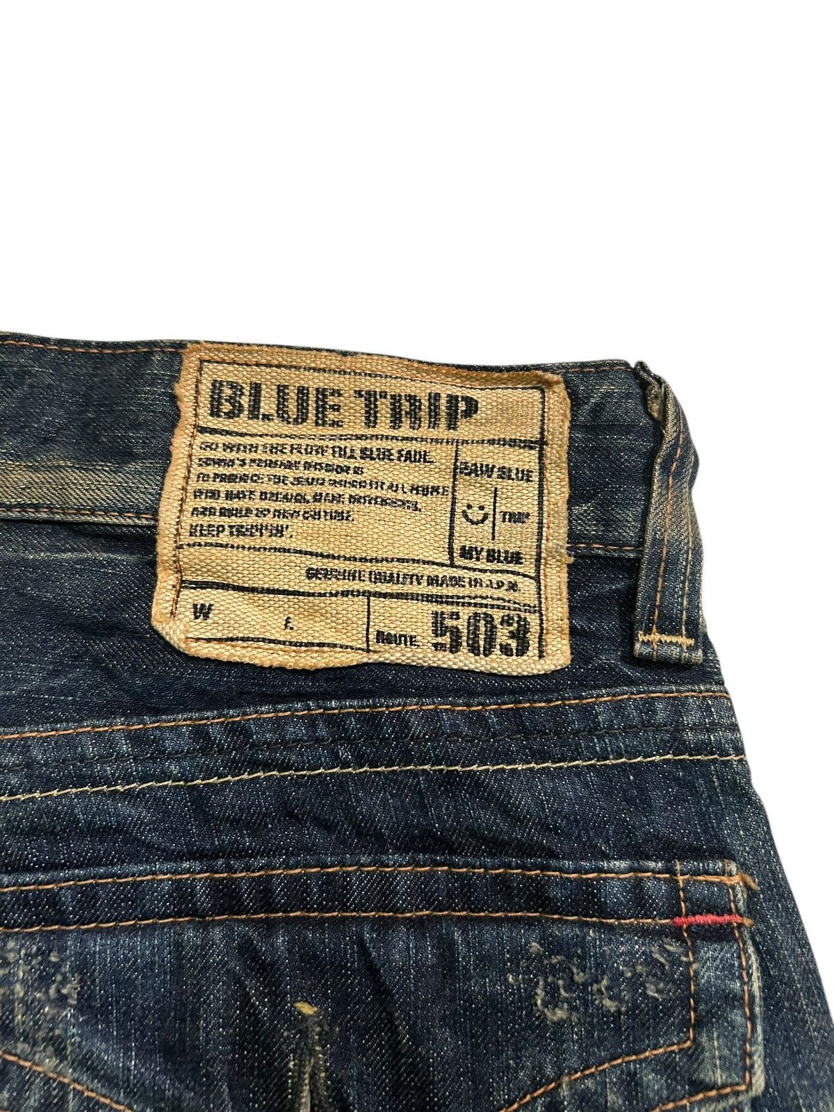 Edwin × If Six Was Nine × Kapital FLARE EDWIN BLUETRIP Distressed Japanese Punk Style Denim 🎌🎌 Size US 35 - 13 Thumbnail