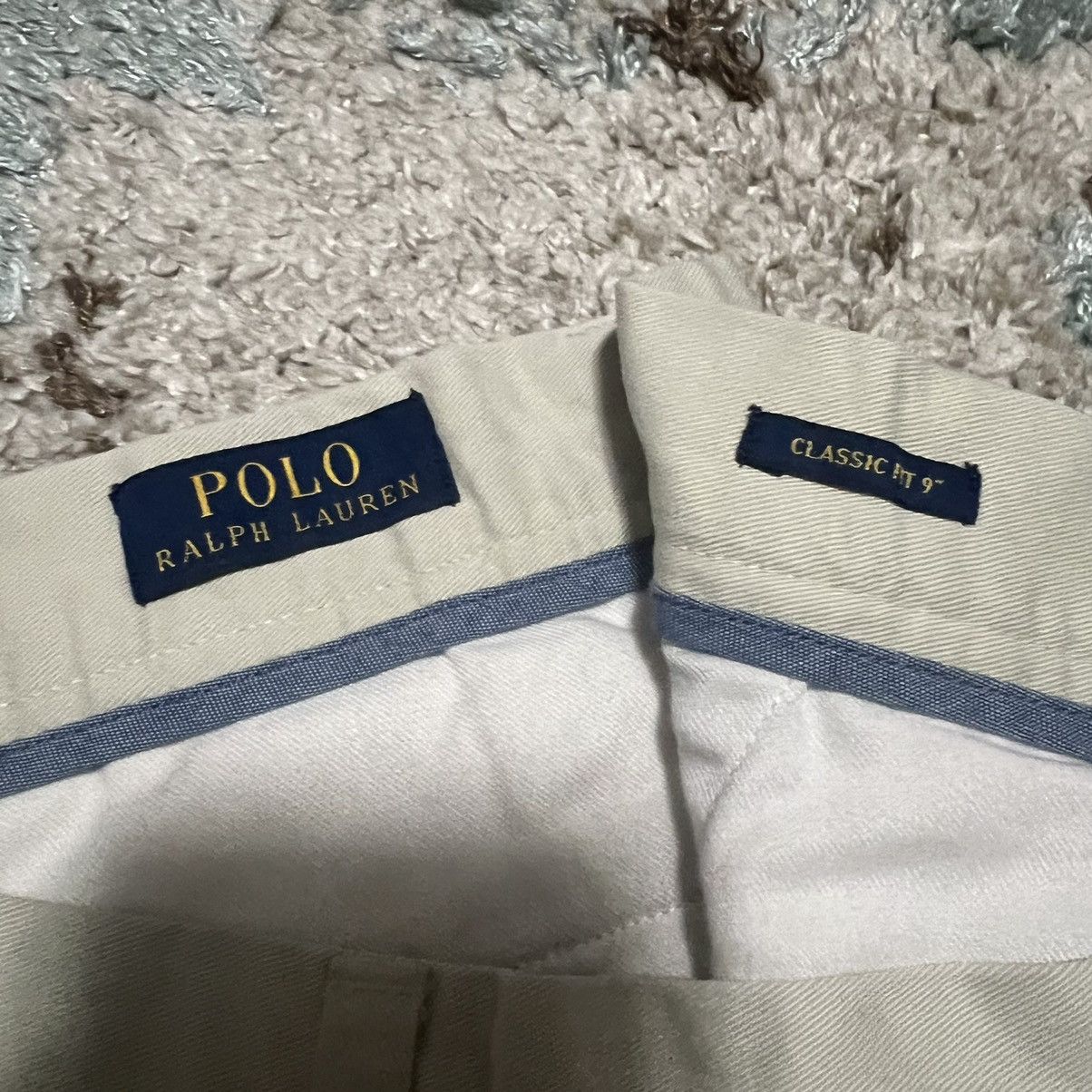 Polo Ralph Lauren Polo Ralph Lauren Bulldog Khaki Shorts Classic Fit 33 Size US 33 - 5 Thumbnail