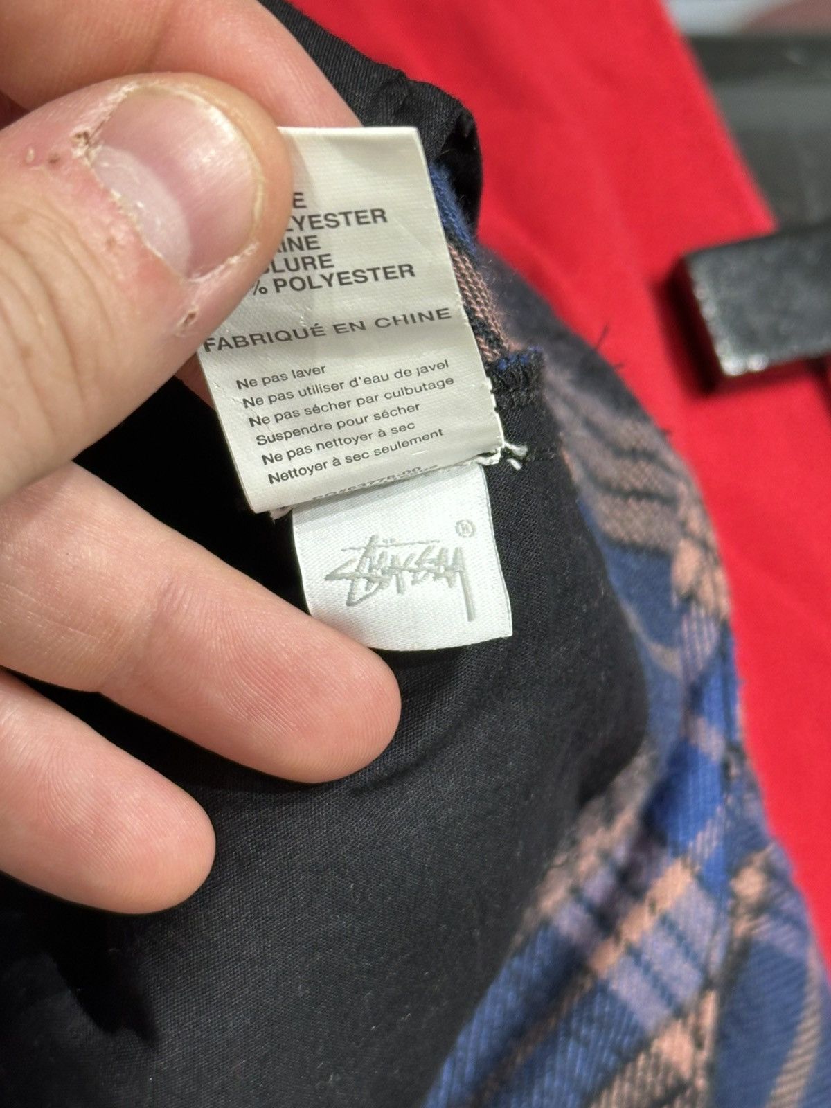 Stussy Stussy Plaid Wool Cargo Pants Blue Size 30 Size US 30 / EU 46 - 9 Thumbnail