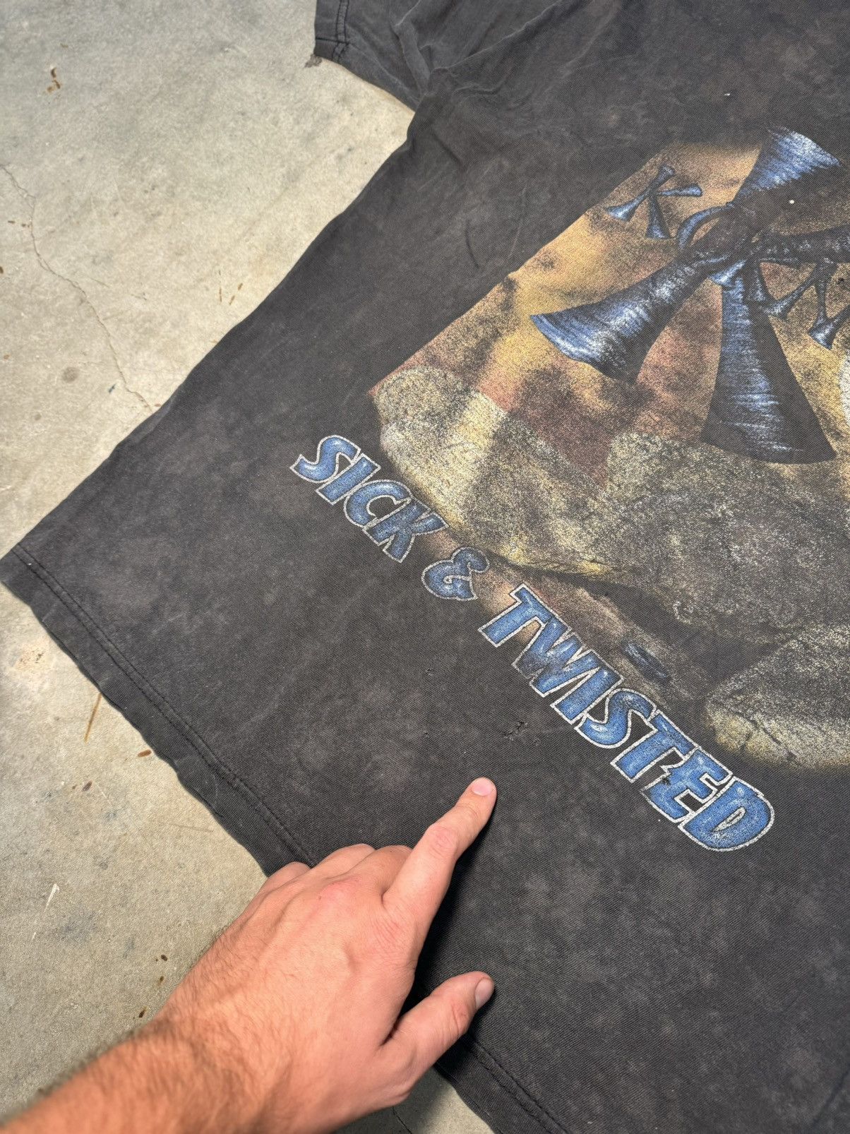 Band Tees Smoked 2000 Korn Sick and Twisted Parking Lot Boot Grail Size US XL / EU 56 / 4 - 7 Thumbnail