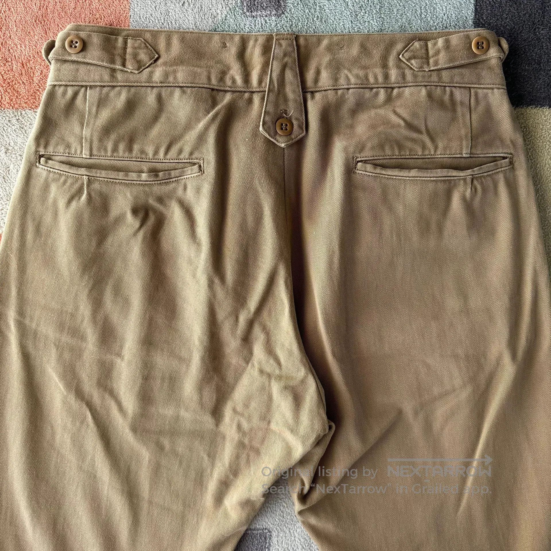 RRL Ralph Lauren RRL Ralph Lauren Double RL Khaki Military Pants. Size US 29 - 7 Thumbnail