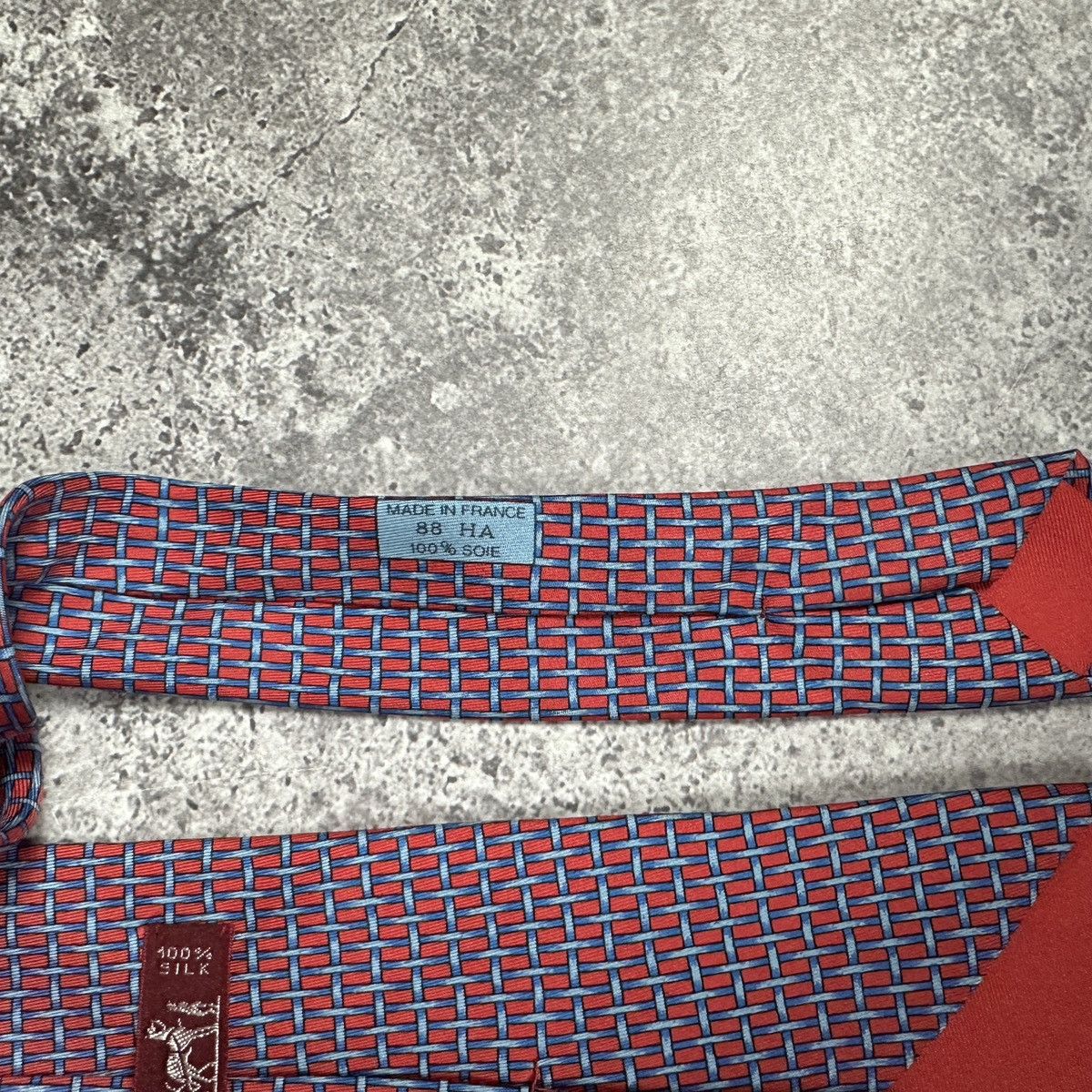 Hermes Vintage 90s Hermes Paris Silk tie France luxury y2k hype Size ONE SIZE - 7 Thumbnail