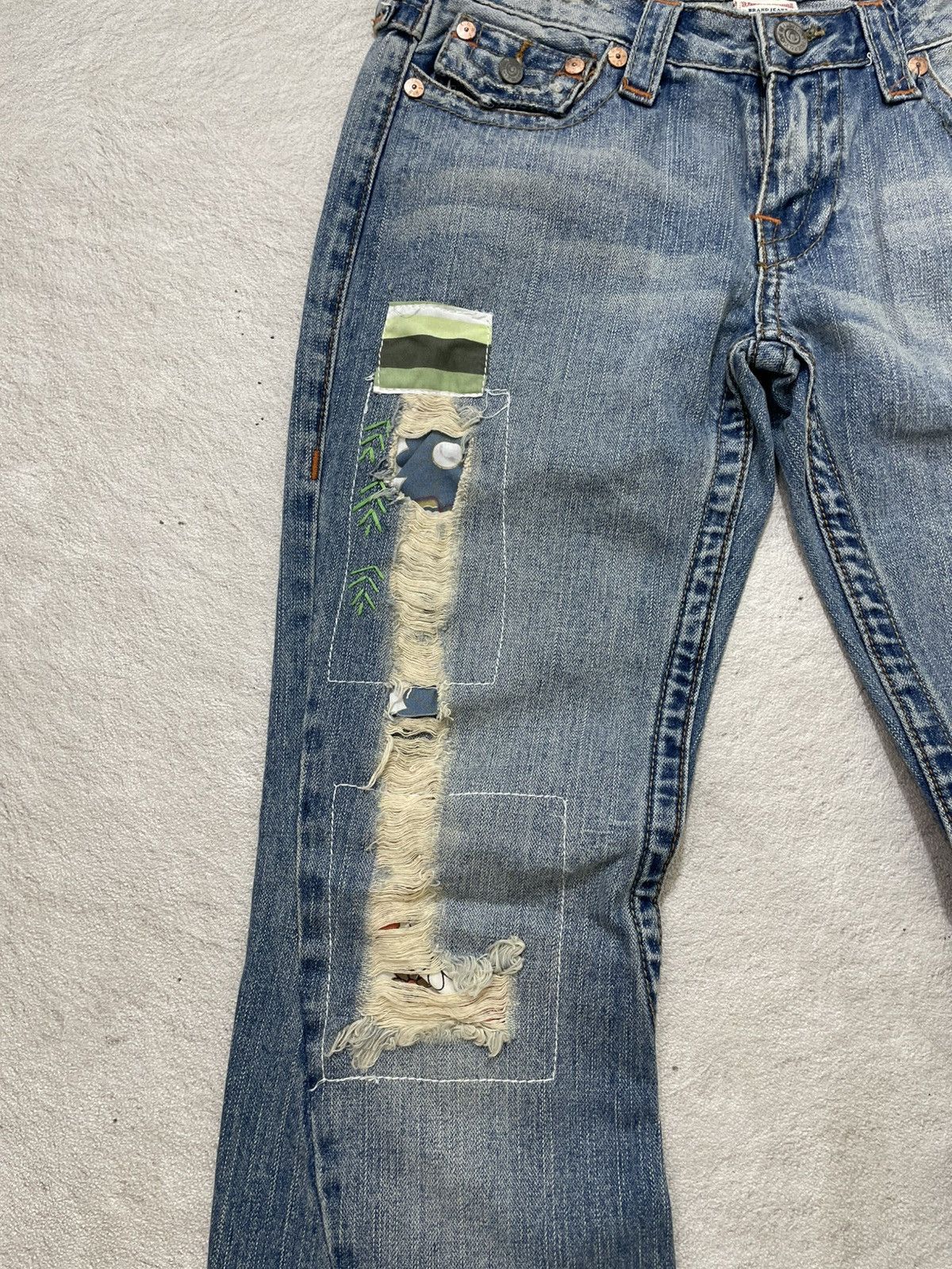 Diesel 2000s True Religion Flare Denim Patchwork Y2K Ifsix Hysteric Size 30" / US 8 / IT 44 - 3 Thumbnail