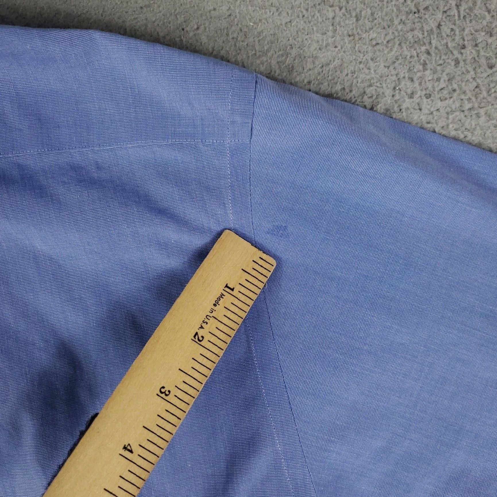 Brooks Brothers VINTAGE Brooks Brothers Men’s Dress Shirt Size 15.5 Blue Cotton Short Sleeve Business Casual Formal Wedding Size 40R - 4 Thumbnail
