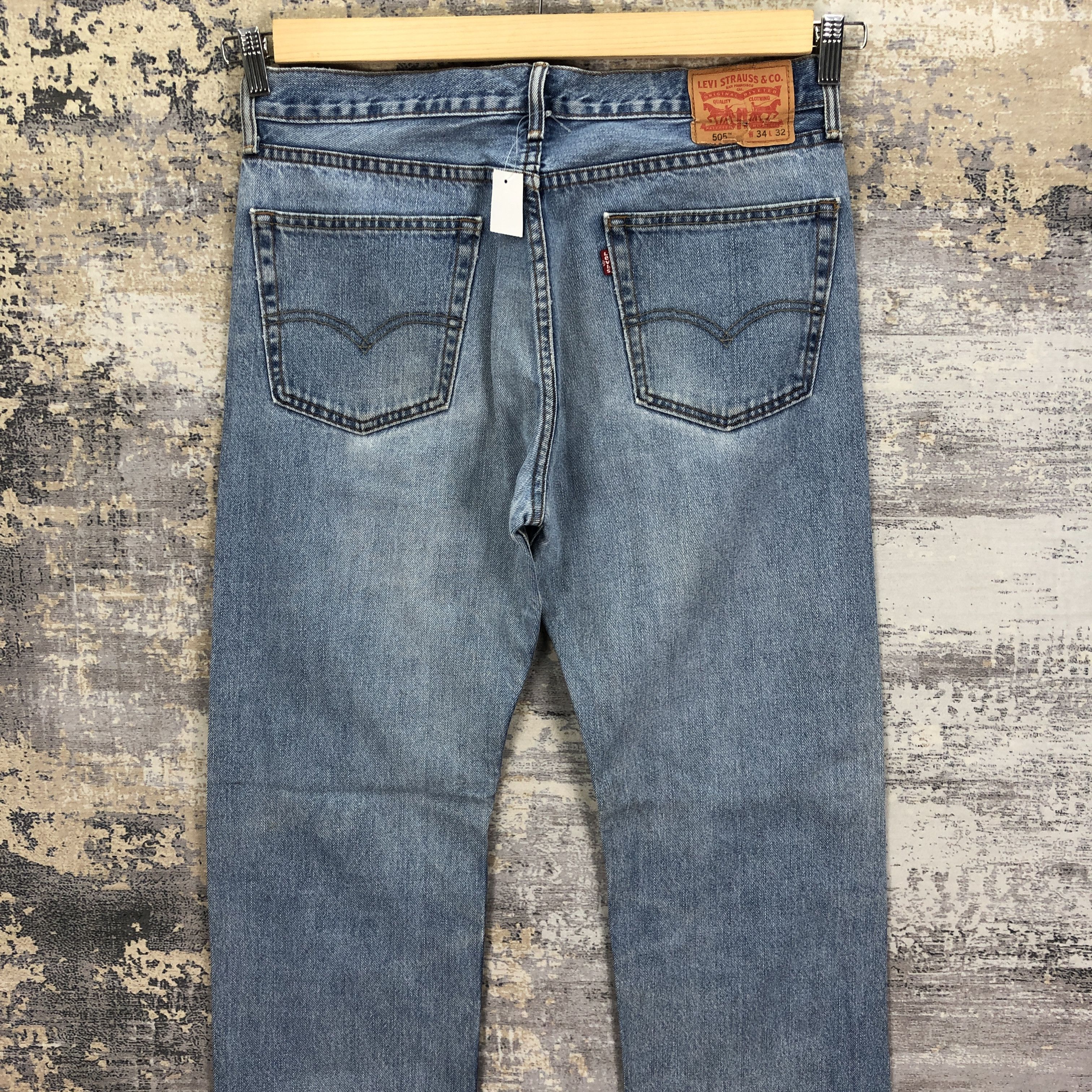 Levi's Vintage Y2K Levis 505 Light Wash Jeans Levi's Faded Denim Size US 34 / EU 50 - 4 Thumbnail