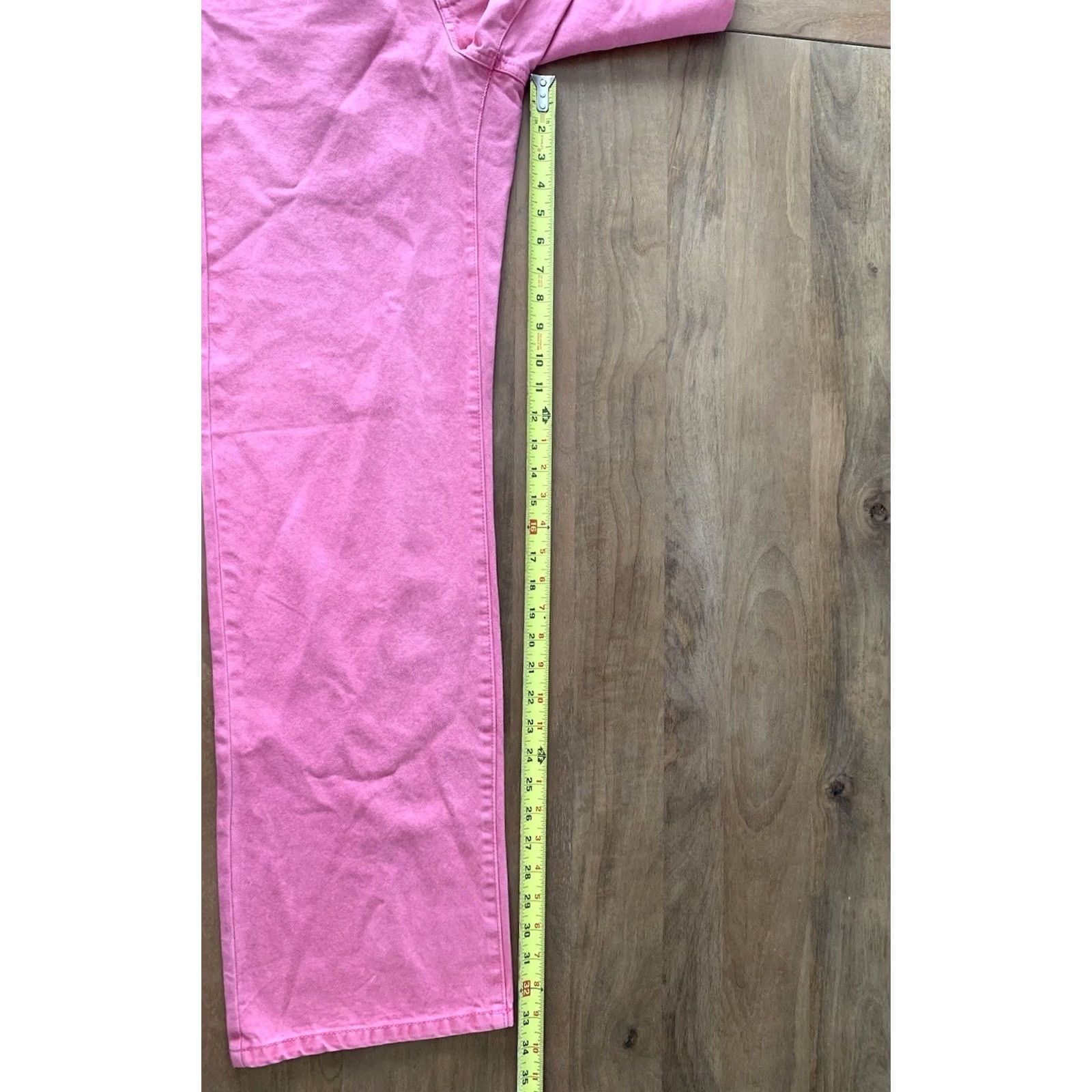 Garage Garage Jeans Women’s 0 26x33 Pink Wide-Leg Denim 90s Jambe NWT Shirt? Size 25" / US 0 / IT 36 - 7 Thumbnail