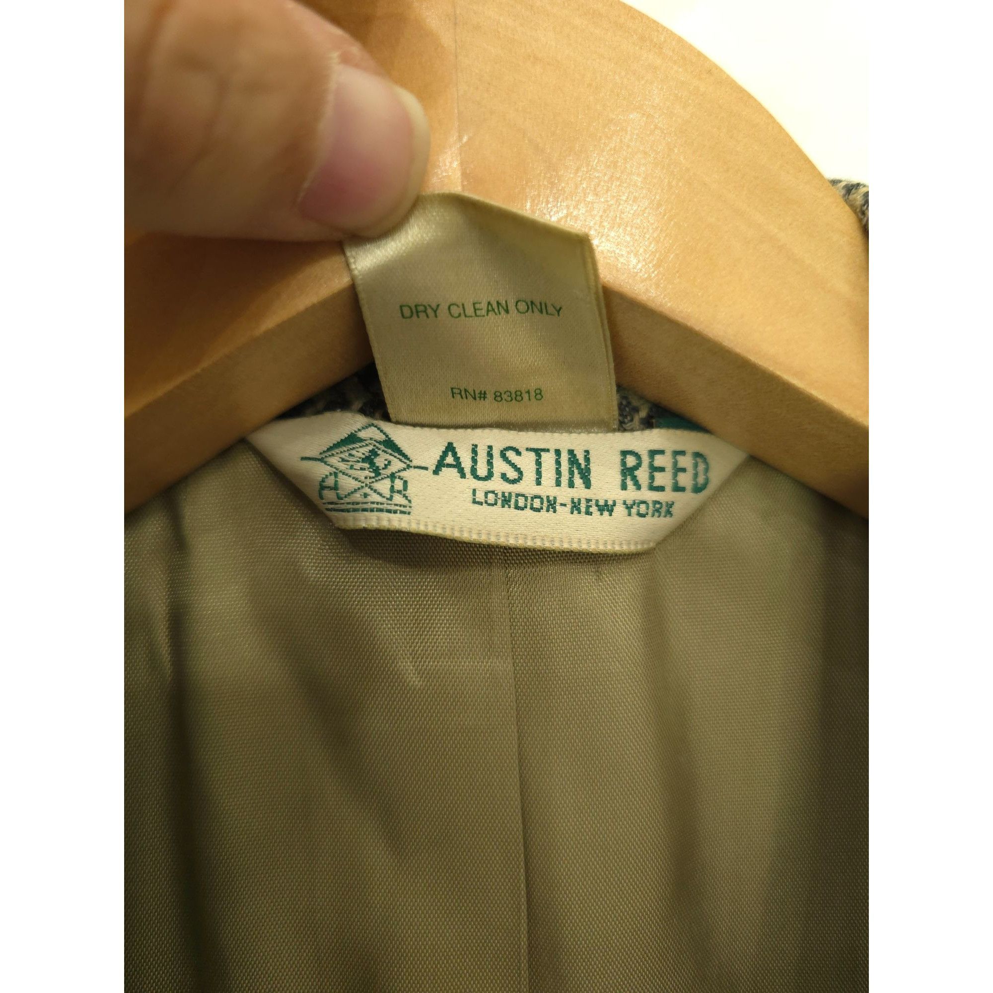 Austin Reed Vintage Austin Reed Double-Breasted Wool & Silk Blazer - Mad Size 40R - 2 Thumbnail