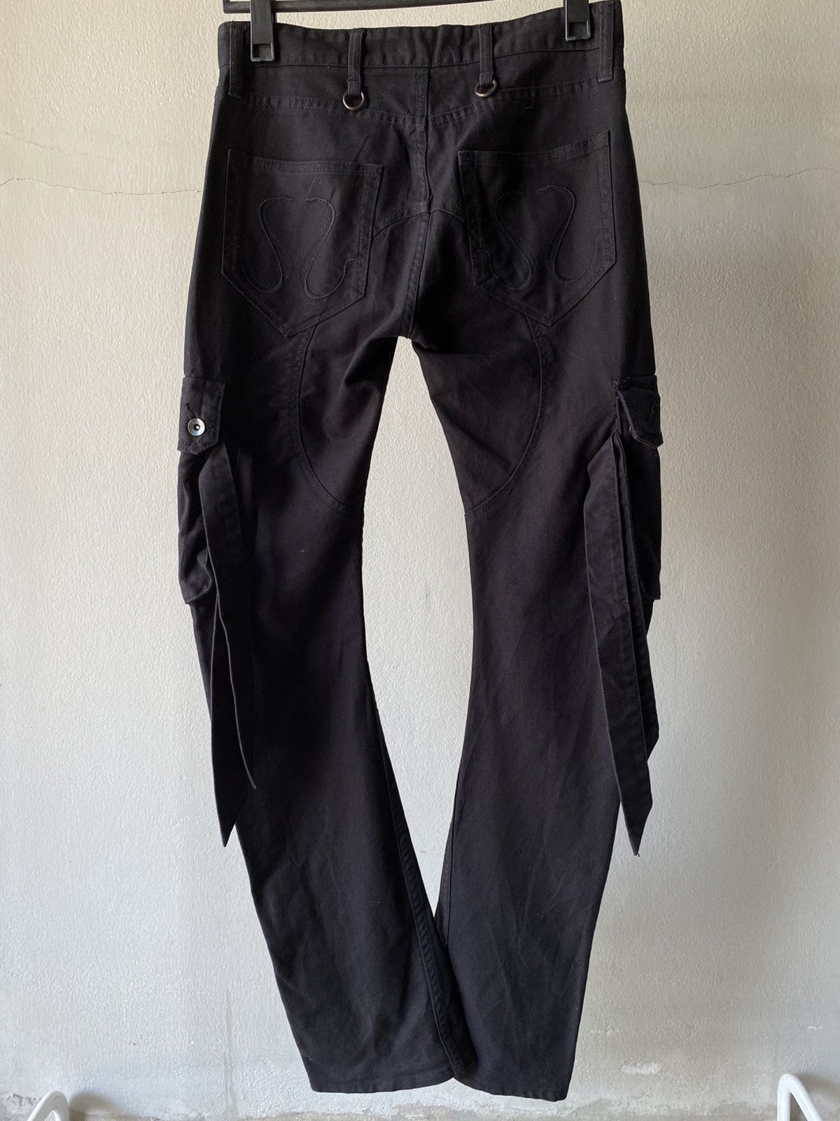 CIVARIZE CIVARIZE Y2K Punk Black Utility Cargo Pants Size US 32 / EU 48 - 4 Thumbnail