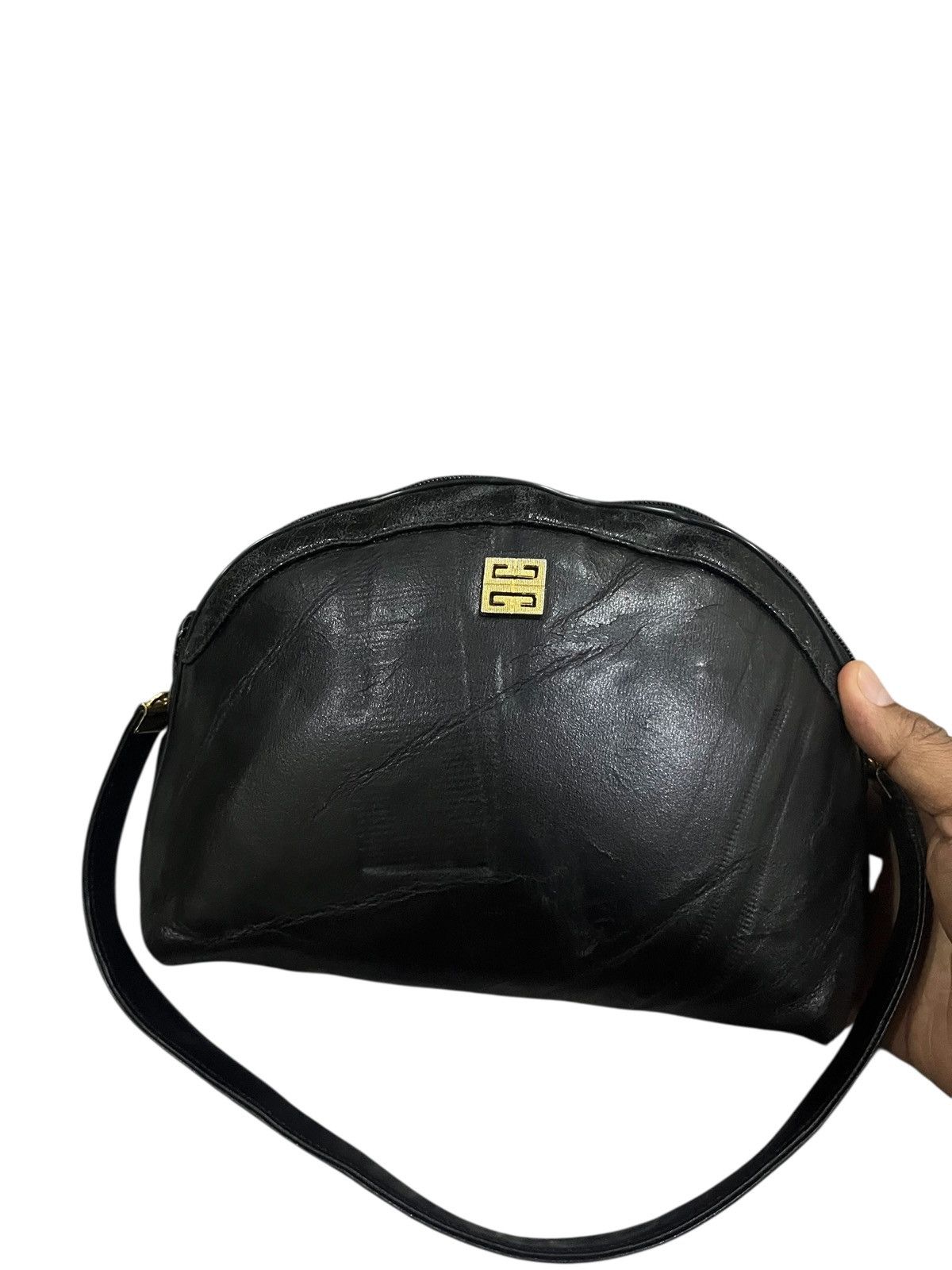 Givenchy Vintage givenchy 4g black leather hand bag Size ONE SIZE - 2 Thumbnail