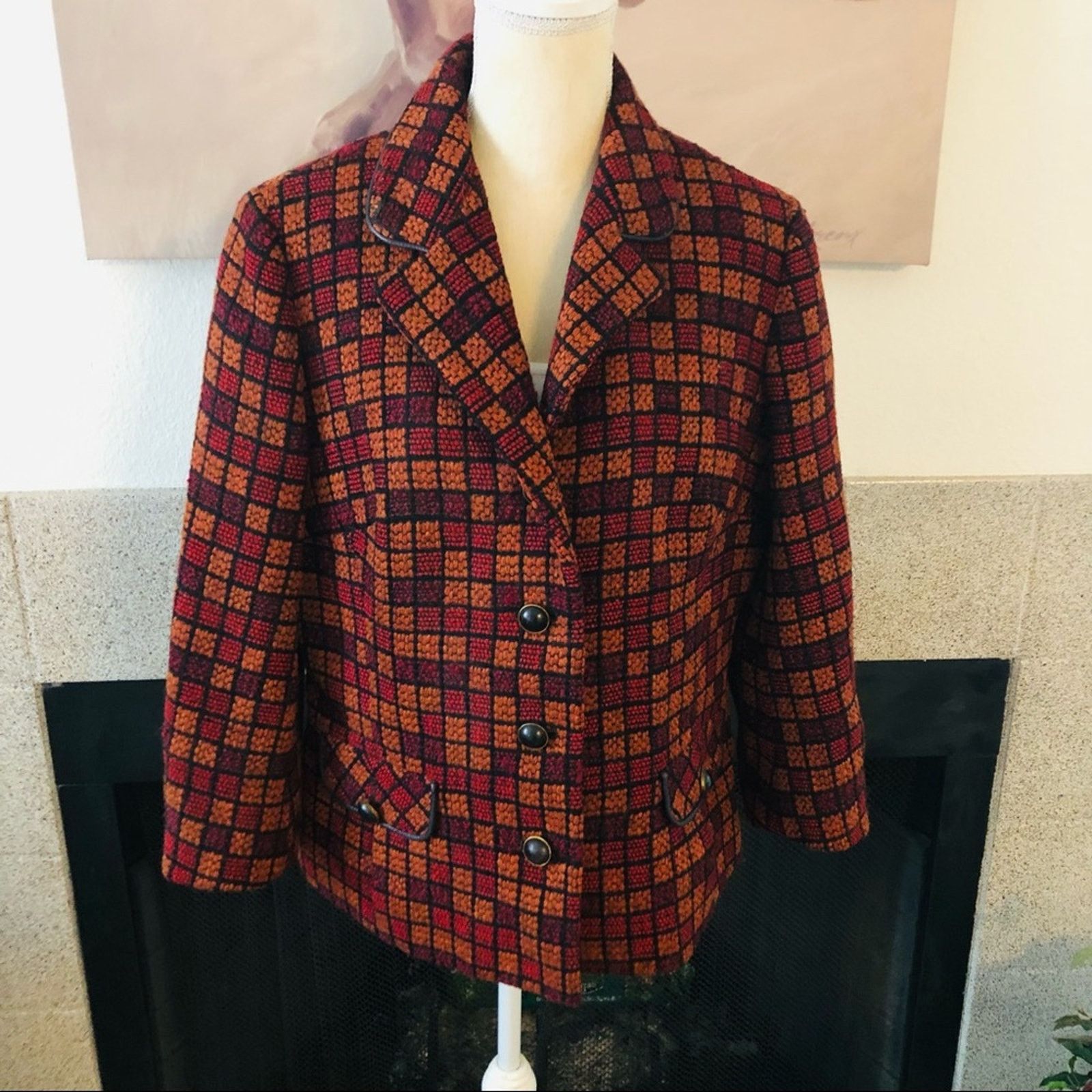 Harrods Vintage Harrods Country Couture tweed vintage jacket Size M / US 6-8 / IT 42-44 - 1 Thumbnail