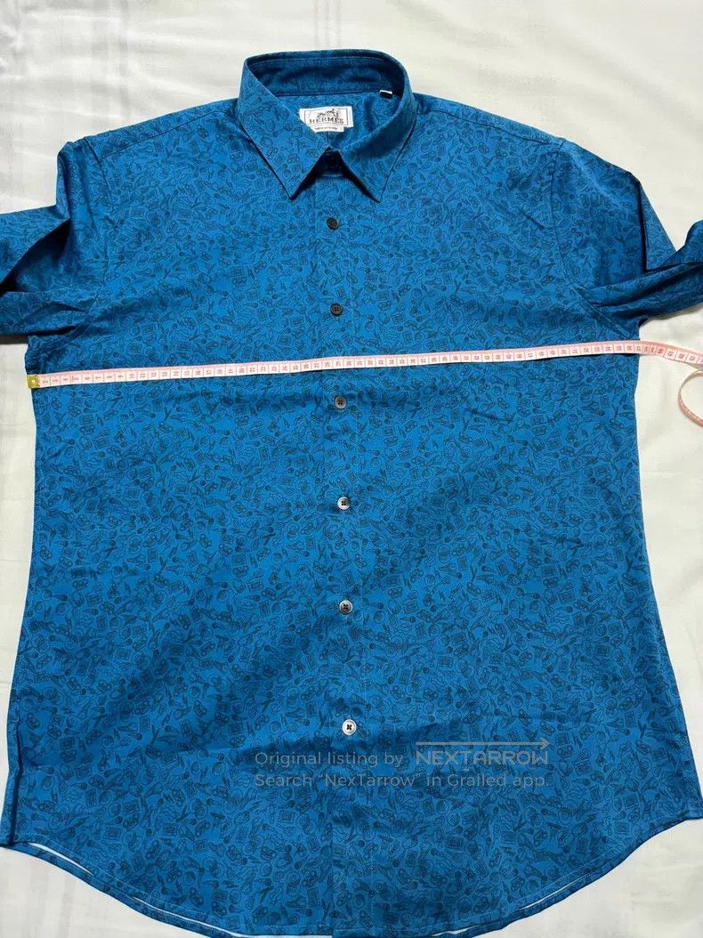 Hermes Hermes Shirt, high-end color combination, classic pattern Size US M / EU 48-50 / 2 - 4 Thumbnail