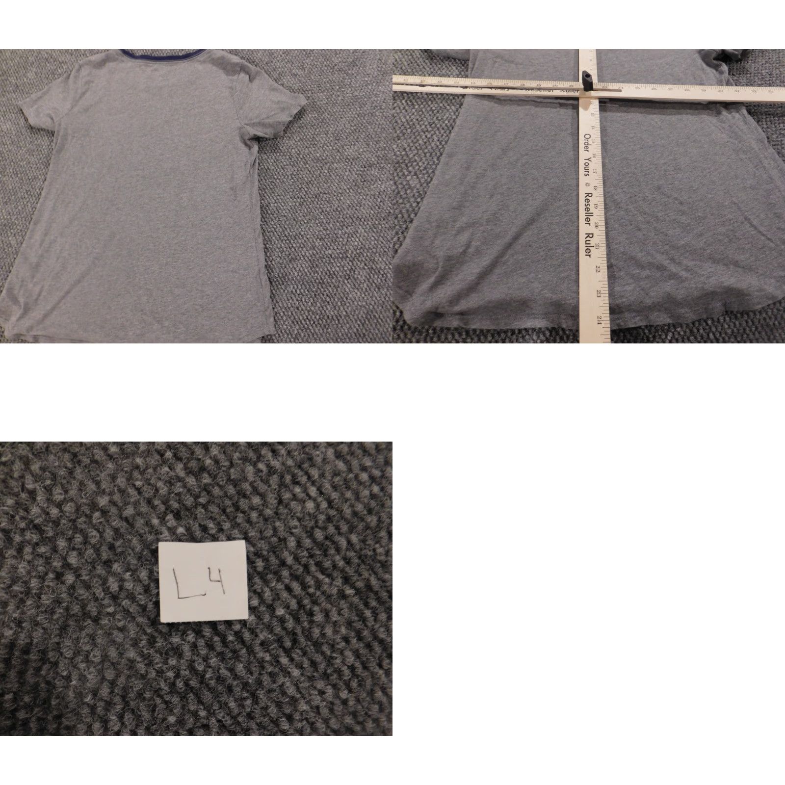 Old Navy Old Navy Womens Blouse M Gray Short Sleeve Round Neck Pullover Cotton Stretch Casual Regular Womens Size M / US 6-8 / IT 42-44 - 9 Thumbnail