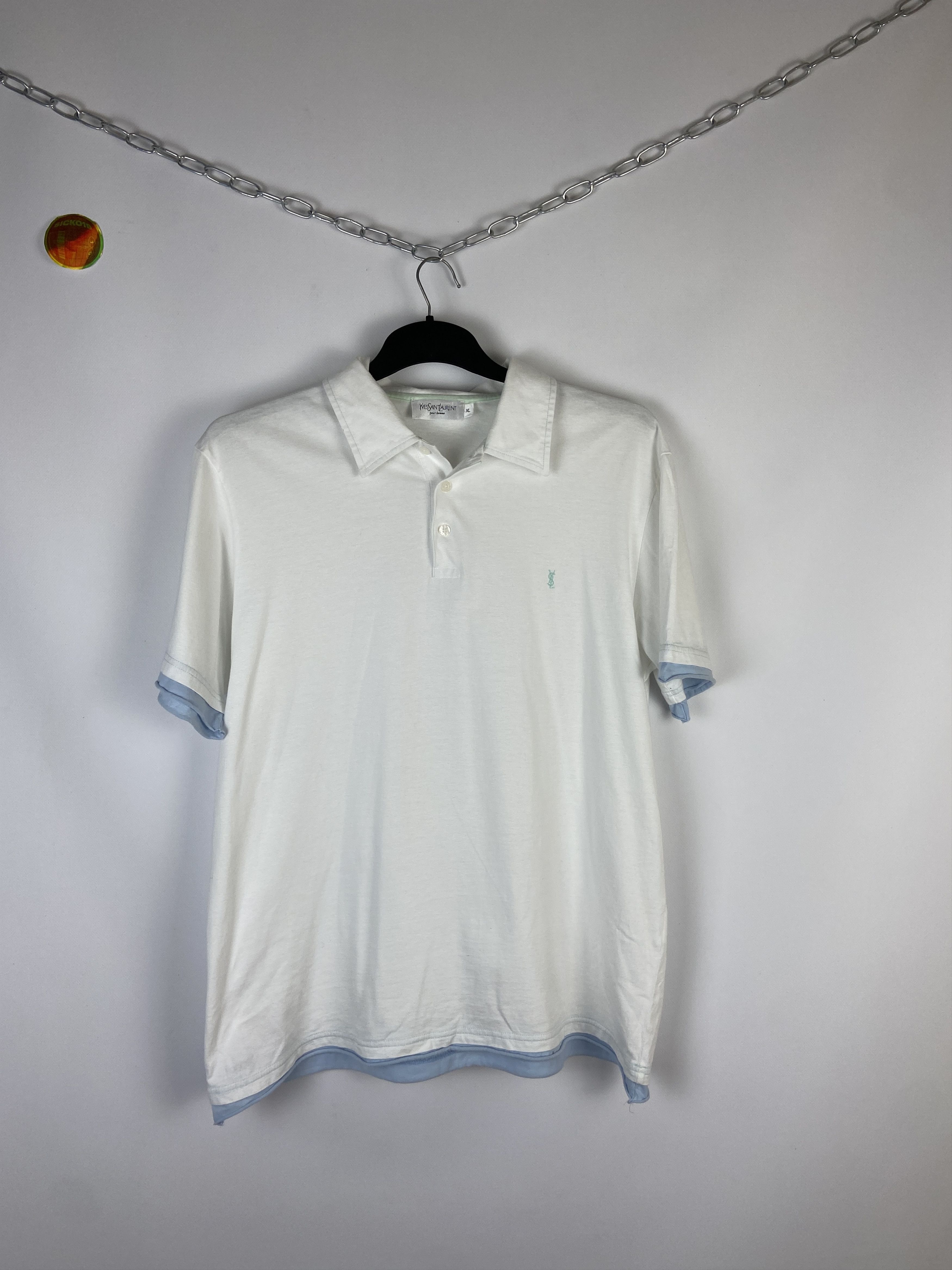 Vintage × Yves Saint Laurent YSL Polo Shirt Yves Saint Laurent Polo Size US XL / EU 56 / 4 - 1 Thumbnail