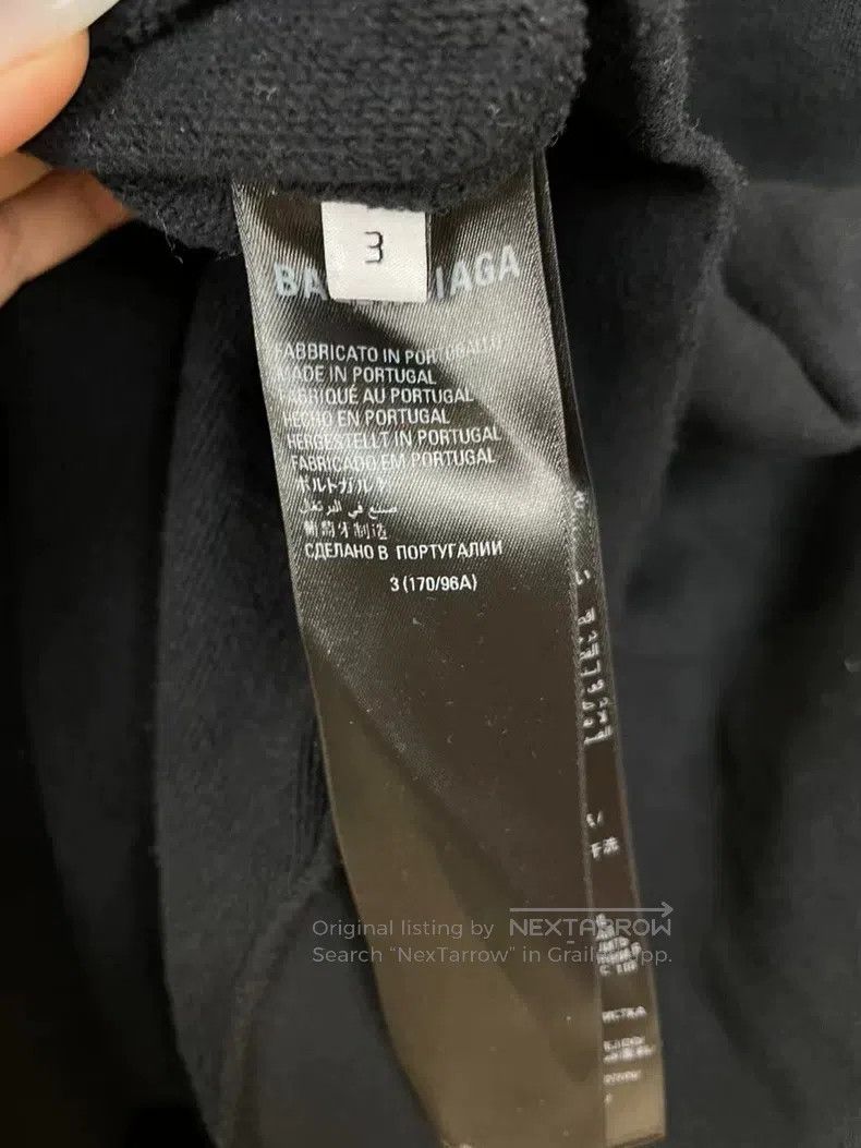 Balenciaga Balenciaga Black Graffiti Letter Destroyed Hoodie Size US L / EU 52-54 / 3 - 5 Thumbnail