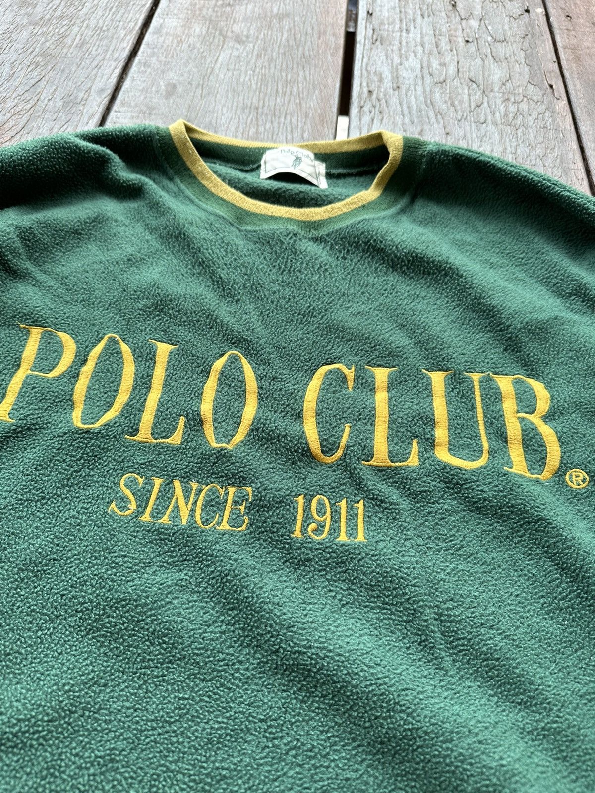 Vintage Vintage Polo Club Fleece Size US XL / EU 56 / 4 - 4 Thumbnail