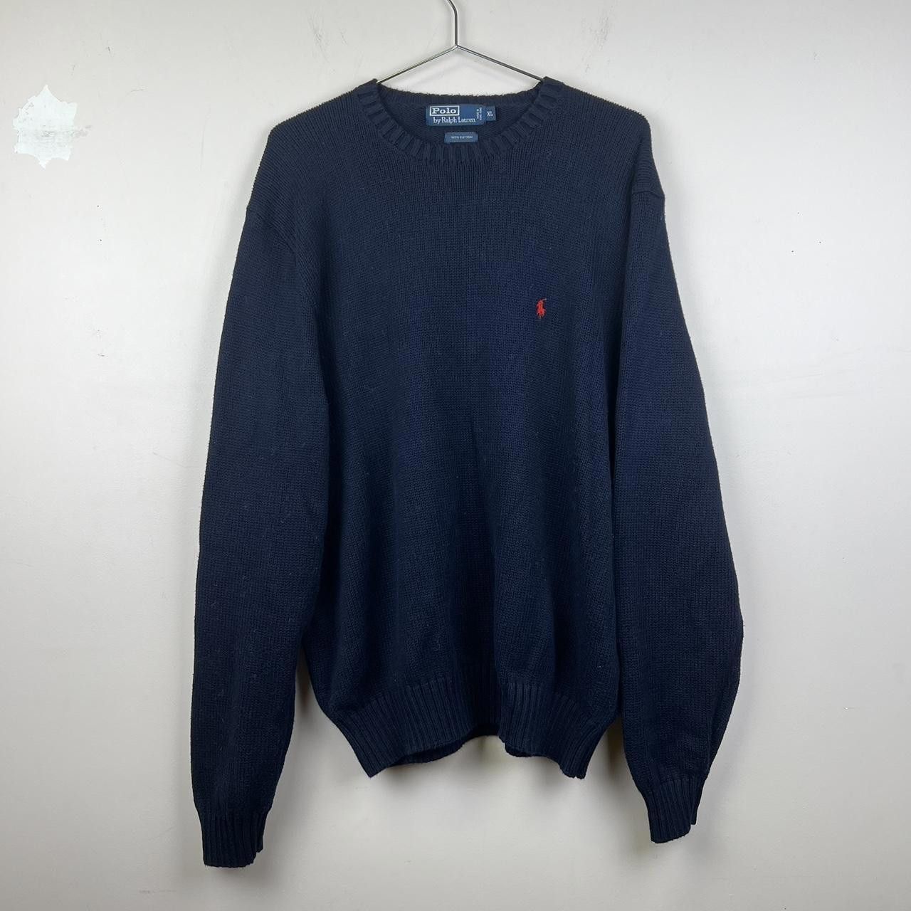 Polo Ralph Lauren Polo Ralph Lauren Men's Cotton Sweater - Size XL - Navy Blue Size US XL / EU 56 / 4 - 1 Thumbnail