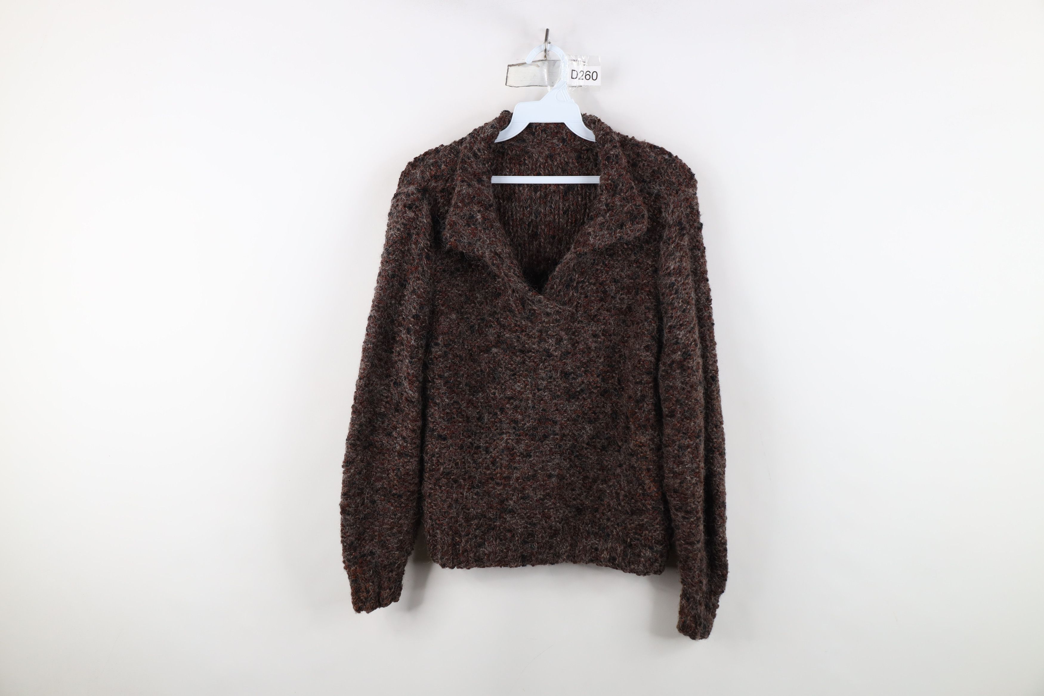 Vintage Vintage 60s Streetwear Mohair Wool Knit Collared Sweater Size S / US 4 / IT 40 - 1 Thumbnail