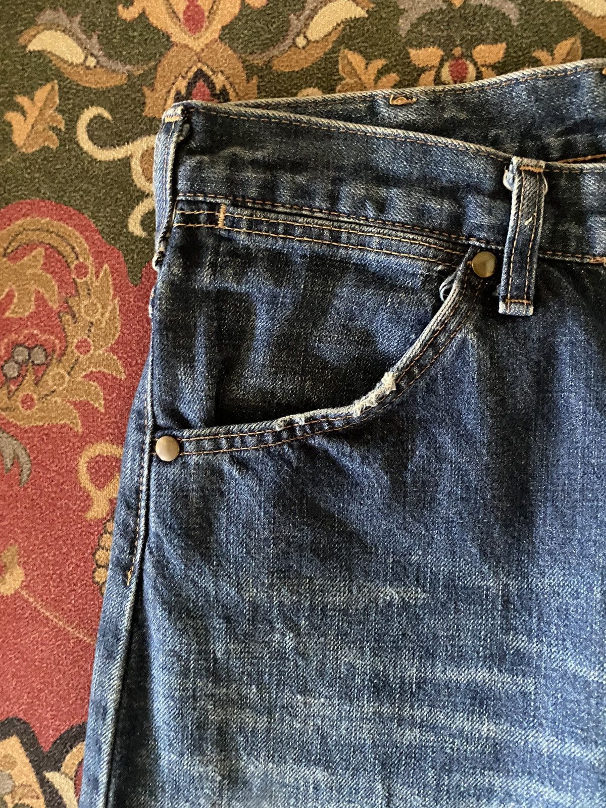 Japanese Brand × Vintage × Wrangler Vintage Wrangler Selvedge Denim Redline Pant Size US 28 / EU 44 - 4 Thumbnail