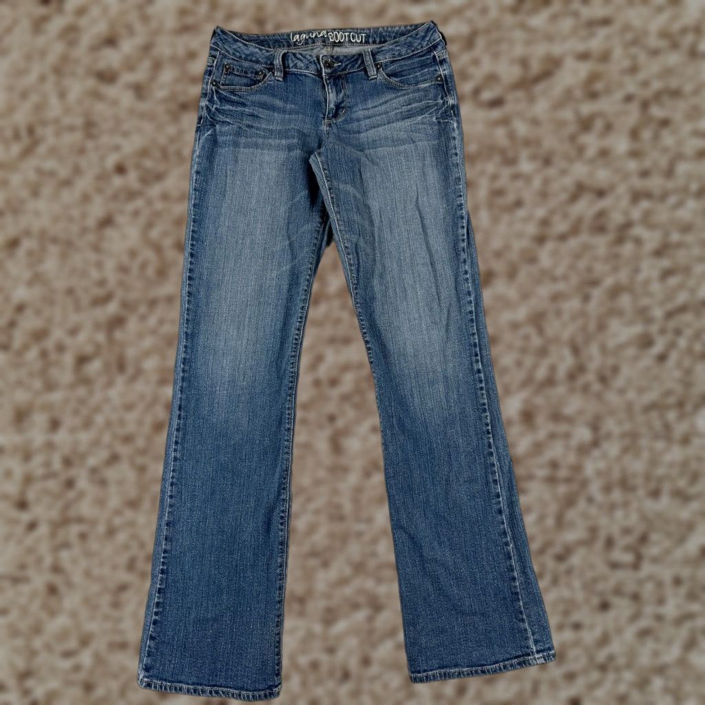 Vintage Bullhead Jeans Womens Bootcut Denim Blue 28x32 Low Rise 5-Pocket Stretch Cotton Blend 28 Denim Jeans Womens Size 28" / US 6 / IT 42 - 1 Thumbnail