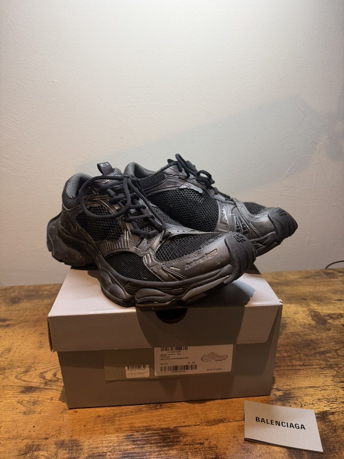 Balenciaga Balenciaga Stapler Black sneakers Size US 12 / EU 45 - 2 Thumbnail